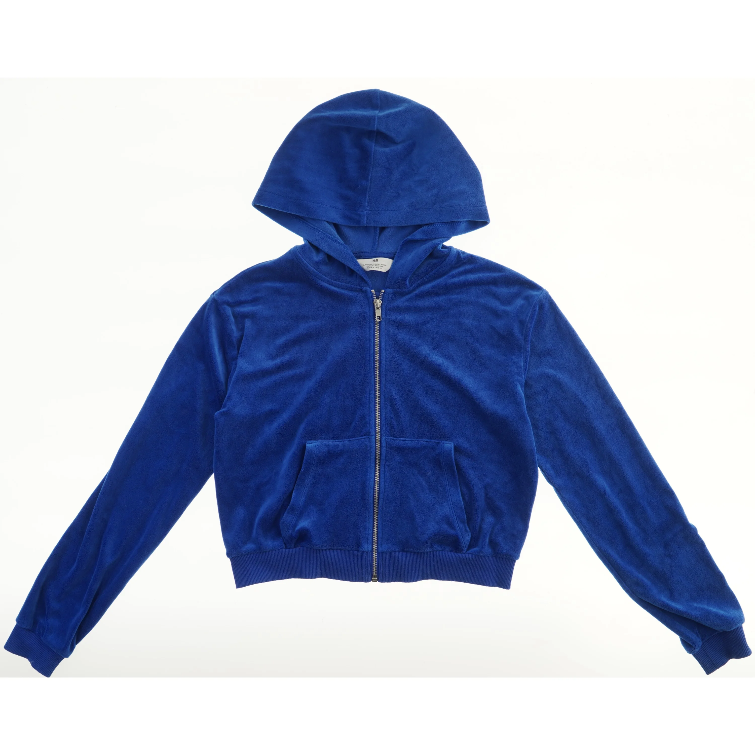 Blå hættetrøje fra H&M (str. 158)