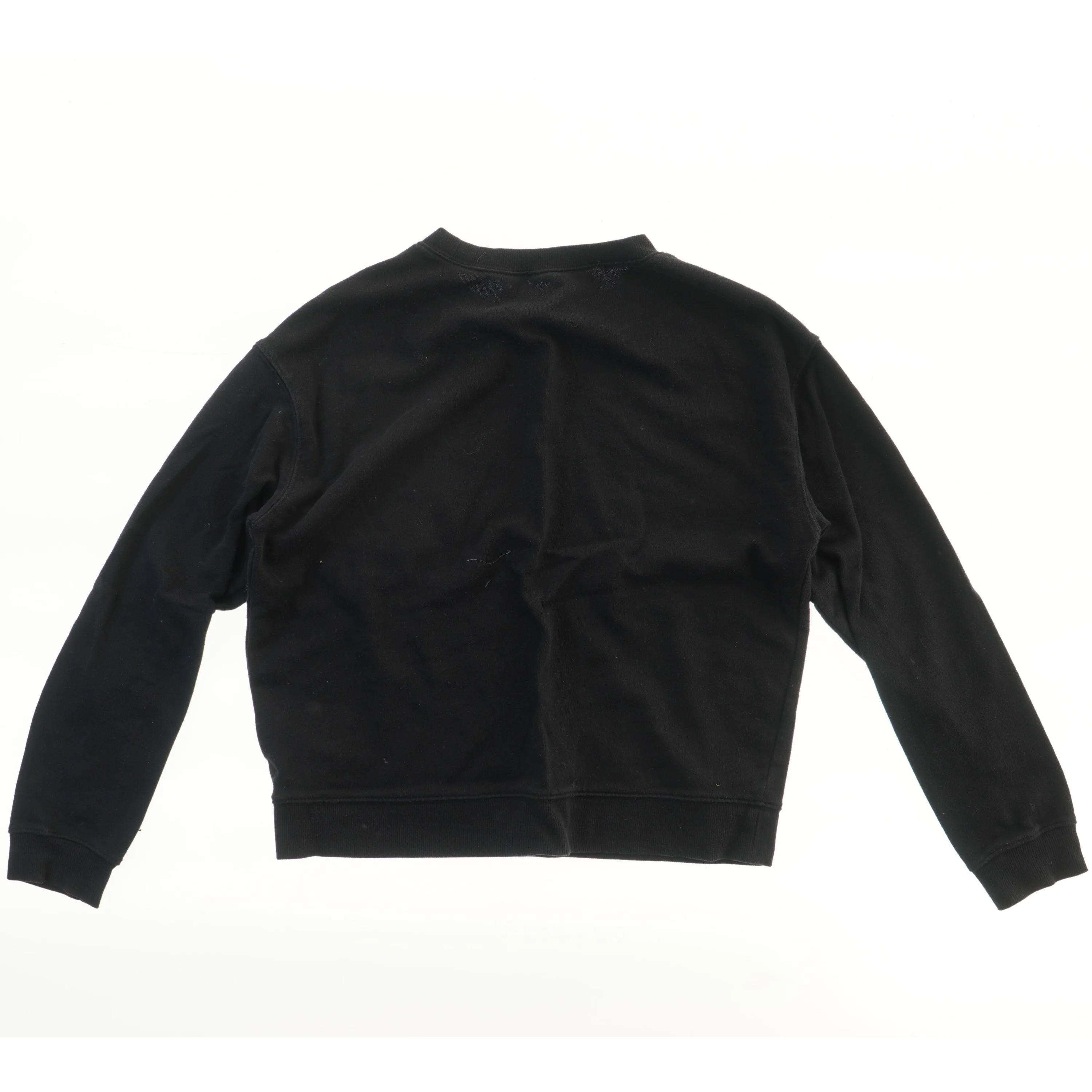 Sort sweatshirt med broderi fra Divided (str. 170)