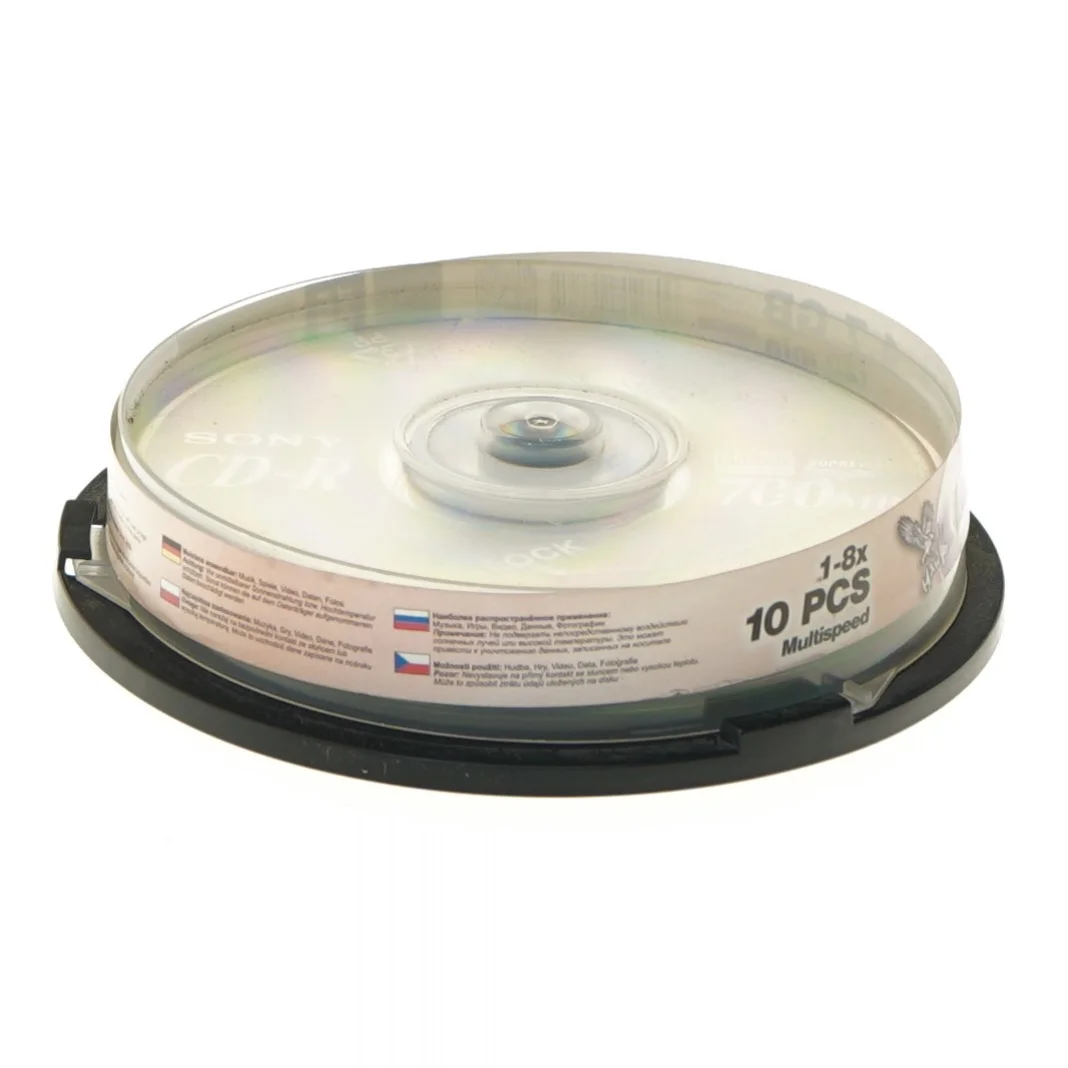 SONY CD-R Disc Pack fra Sony (str. 10 stk cm)