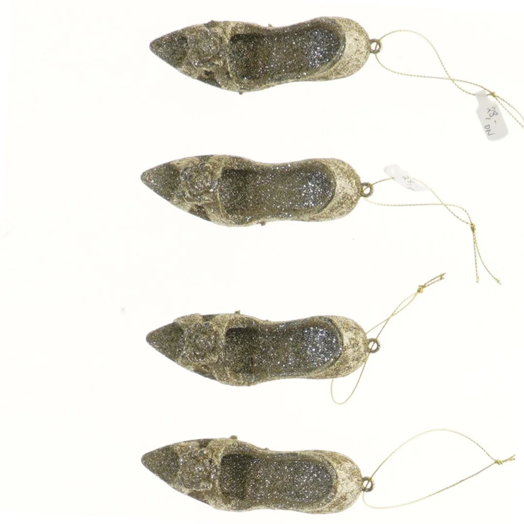 Glitrende sko julepynt (str. 9 cm)