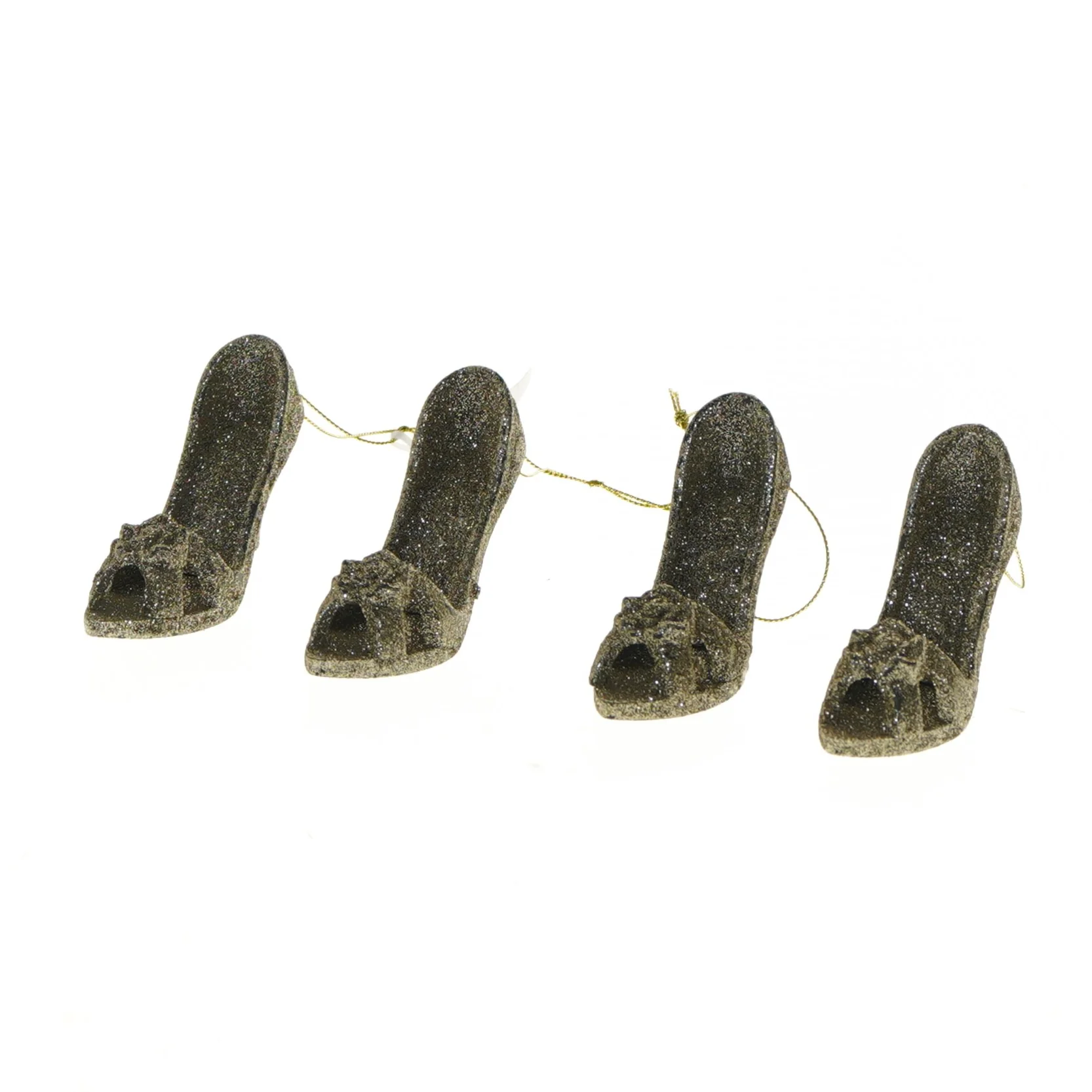 Glitrende sko julepynt (str. 9 cm)