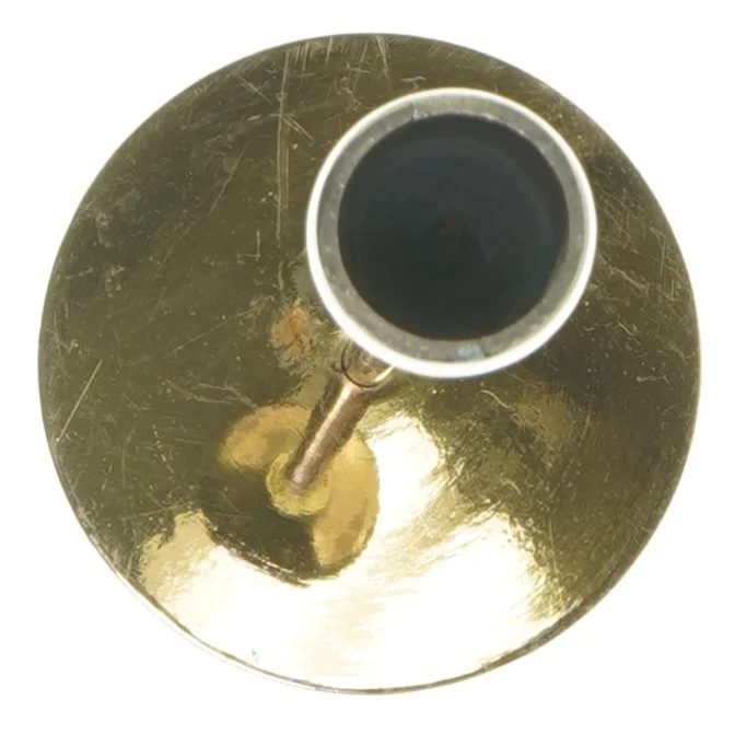 Guld lysestage (str. 20 cm)