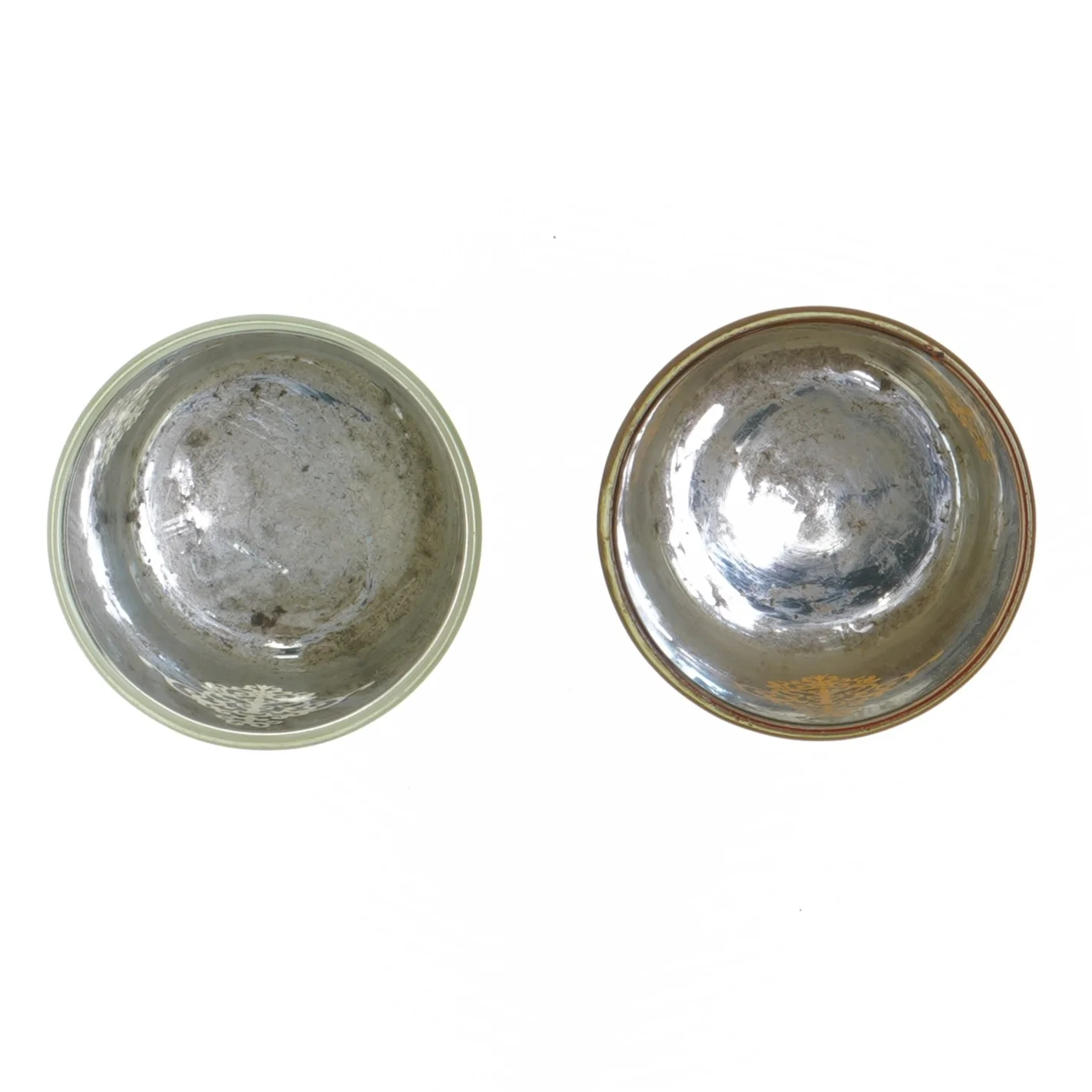 To fyrfadsstager i glas (str. ø 7 cm længde 8 cm)