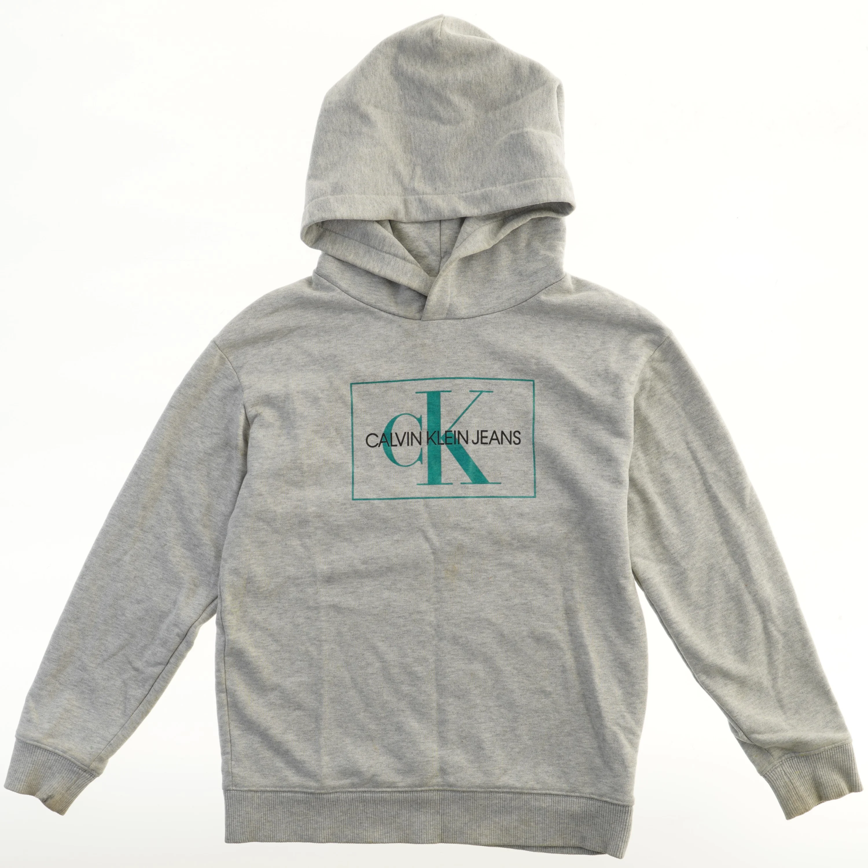 Grå hættetrøje fra Calvin Klein (str. 152)