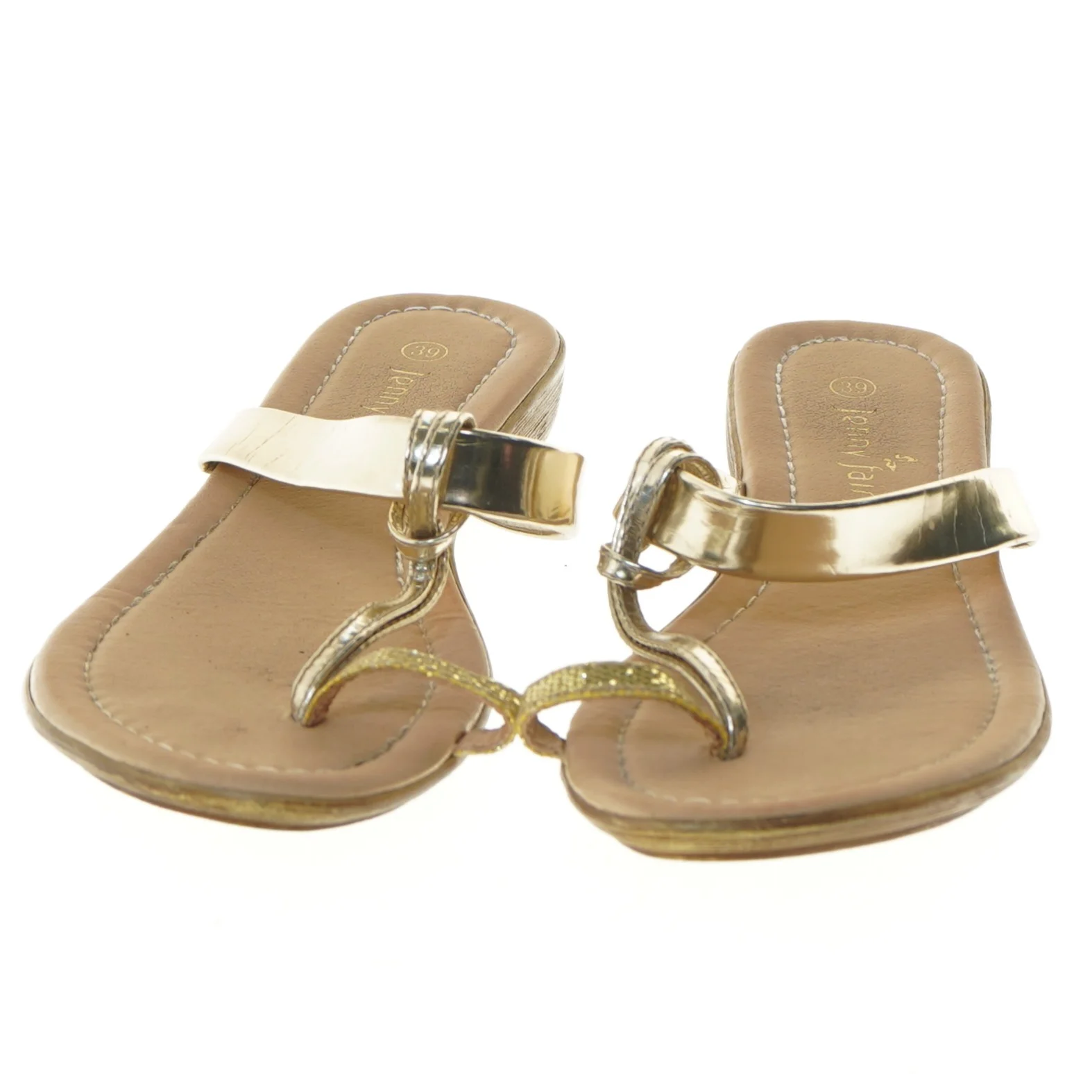 Sandaler i guld, str. 39 fra Jenny Fairy (str. 39 )