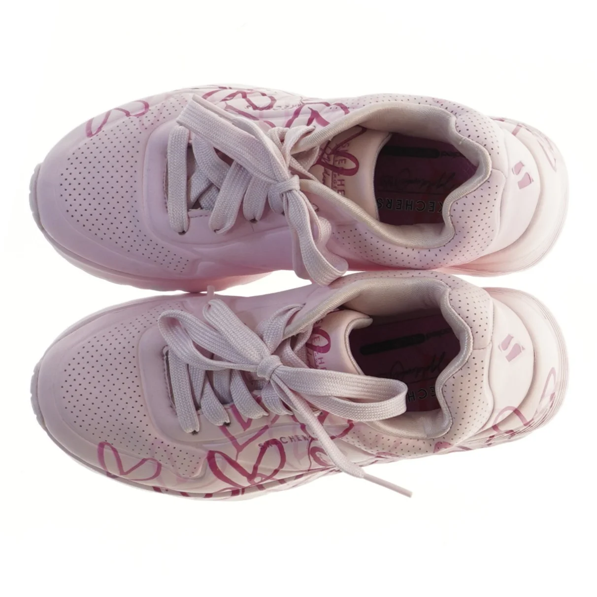 Skechers børnesko med hjerteprint fra Skechers (str. 31 )