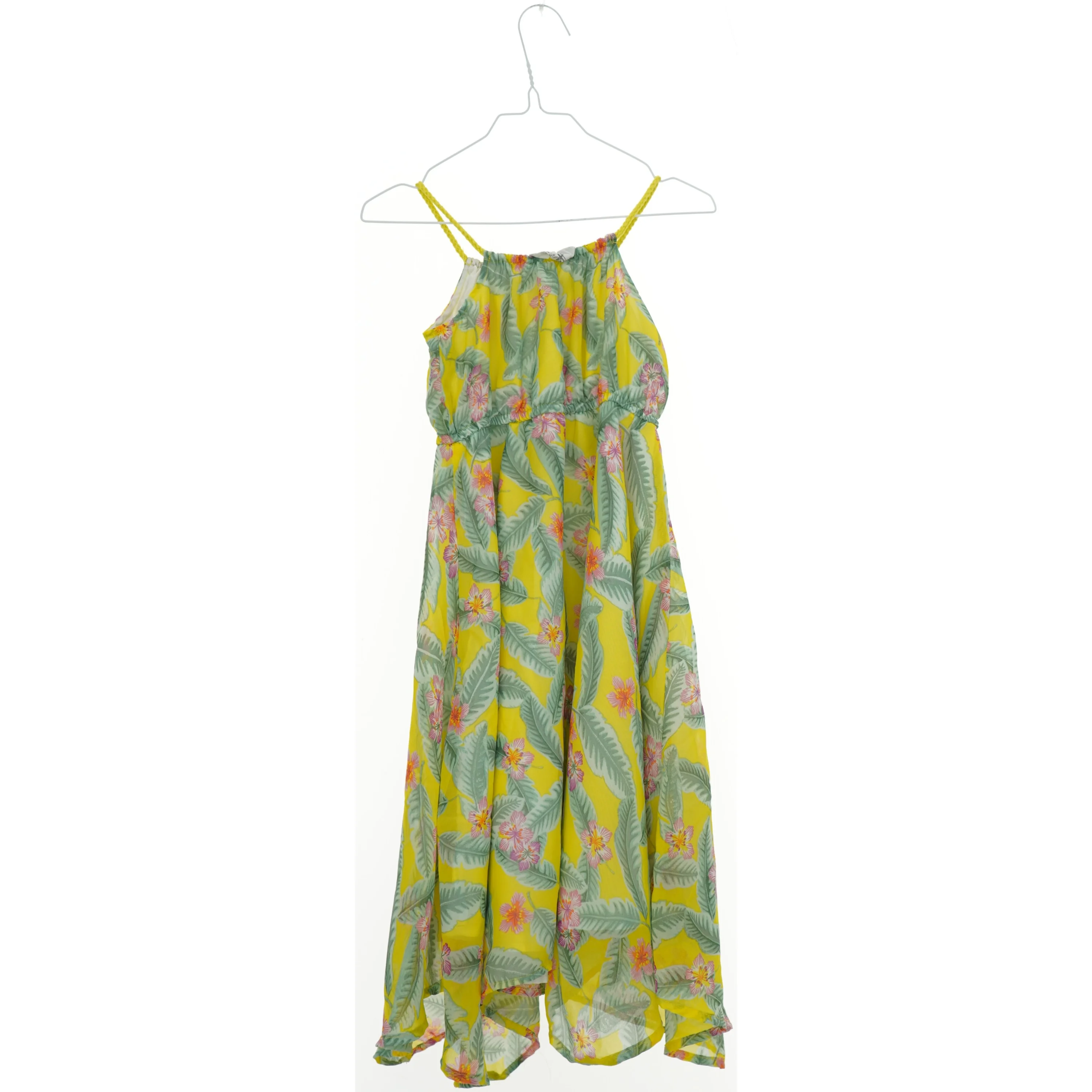 Sommerkjole med tropisk blomstermønster fra H&M (str. 116)