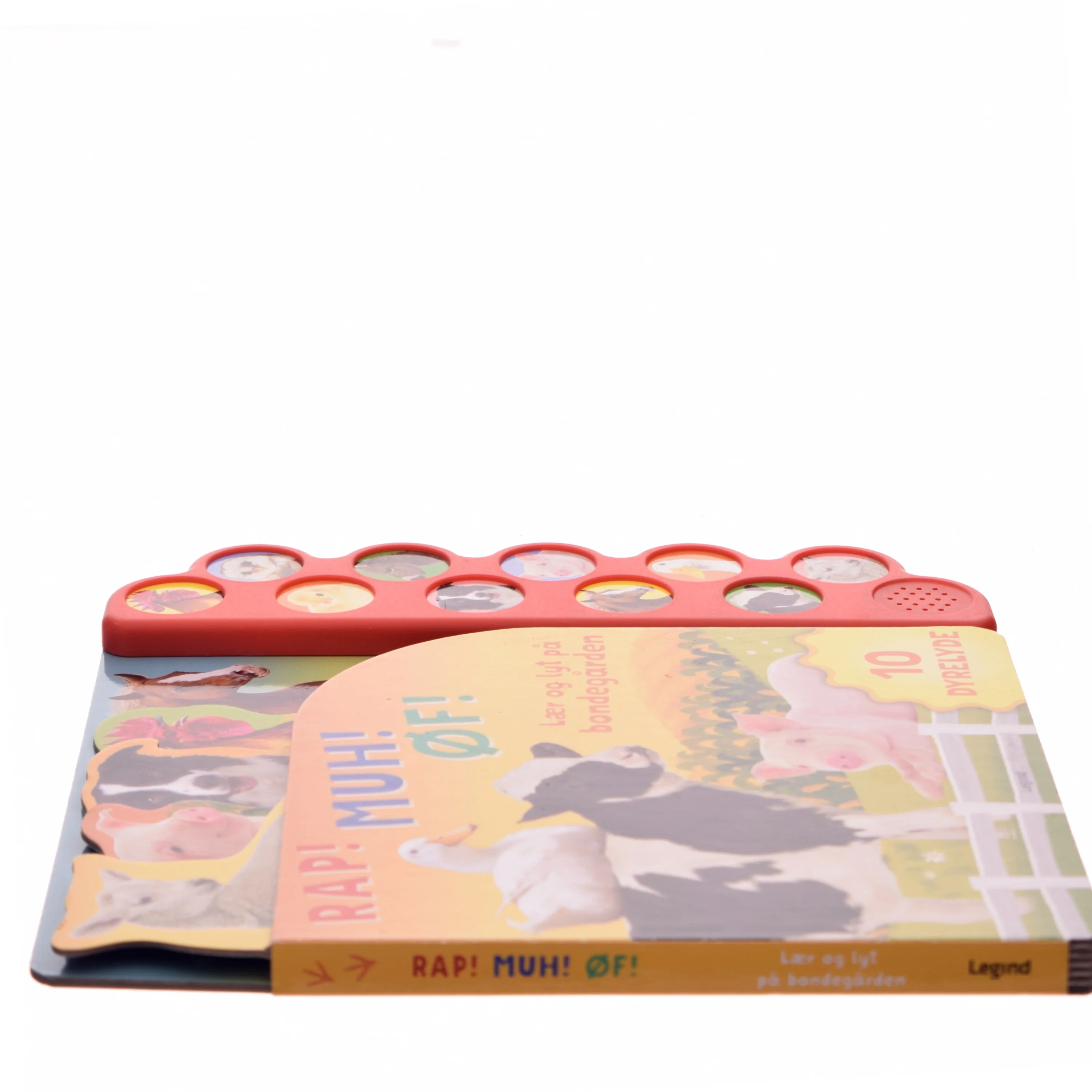 Lær og lyt på bondegården - 10 dyrelyde (Bog)