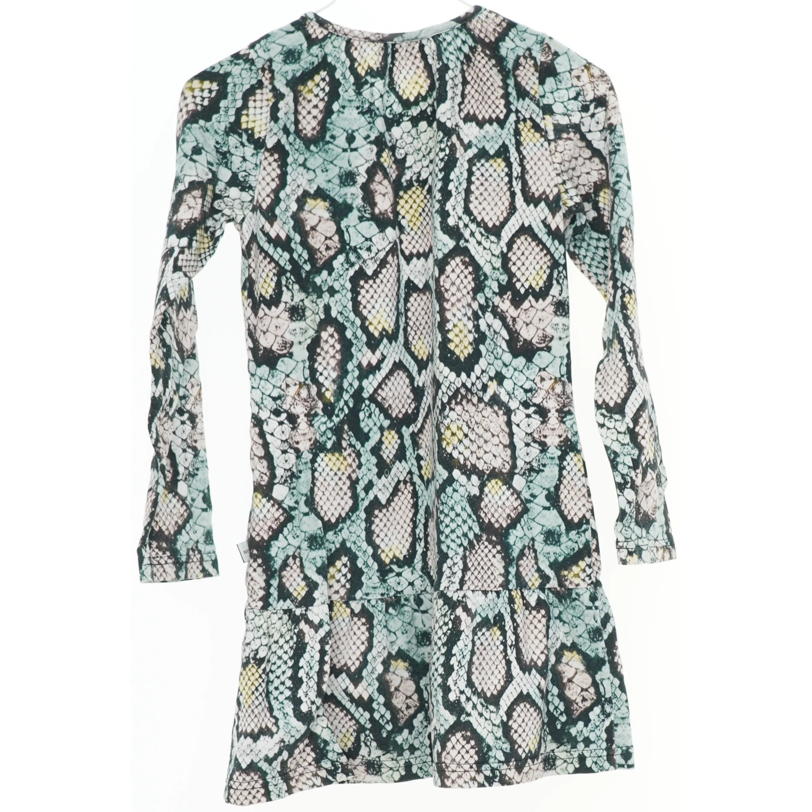 Langærmet kjole med slangeprint fra Molo (str. 110)