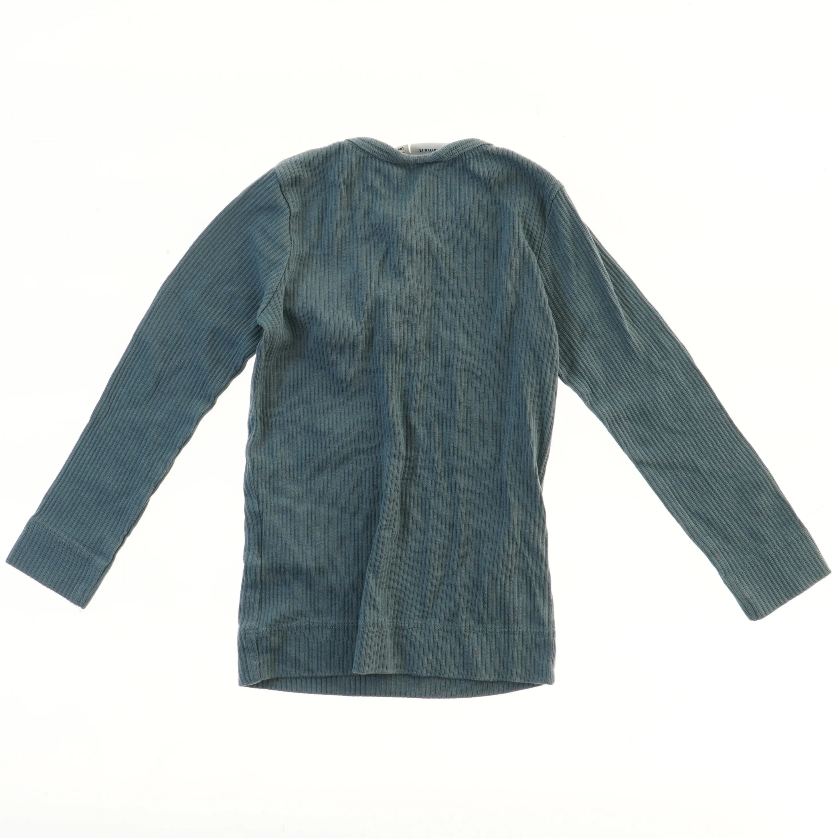 Langærmet ribbet trøje med knaplukning fra Name It (str. 104)