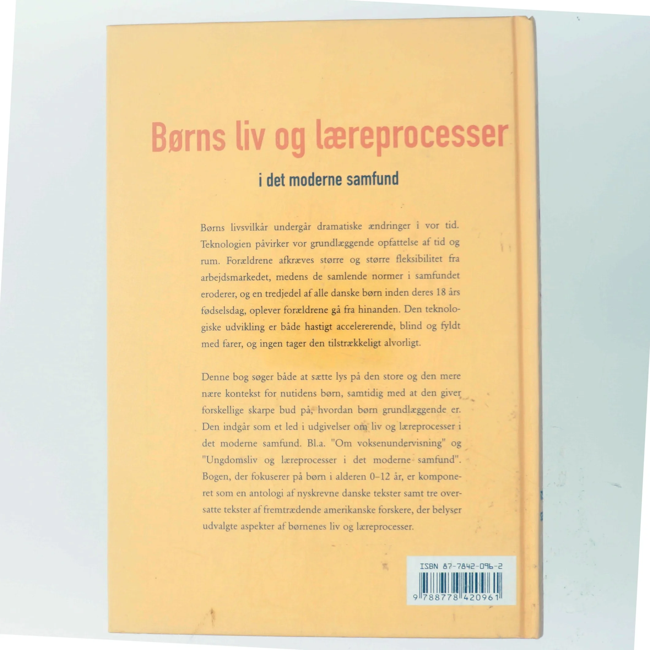Børns liv og læreprocesser i det moderne samfund (Bog)