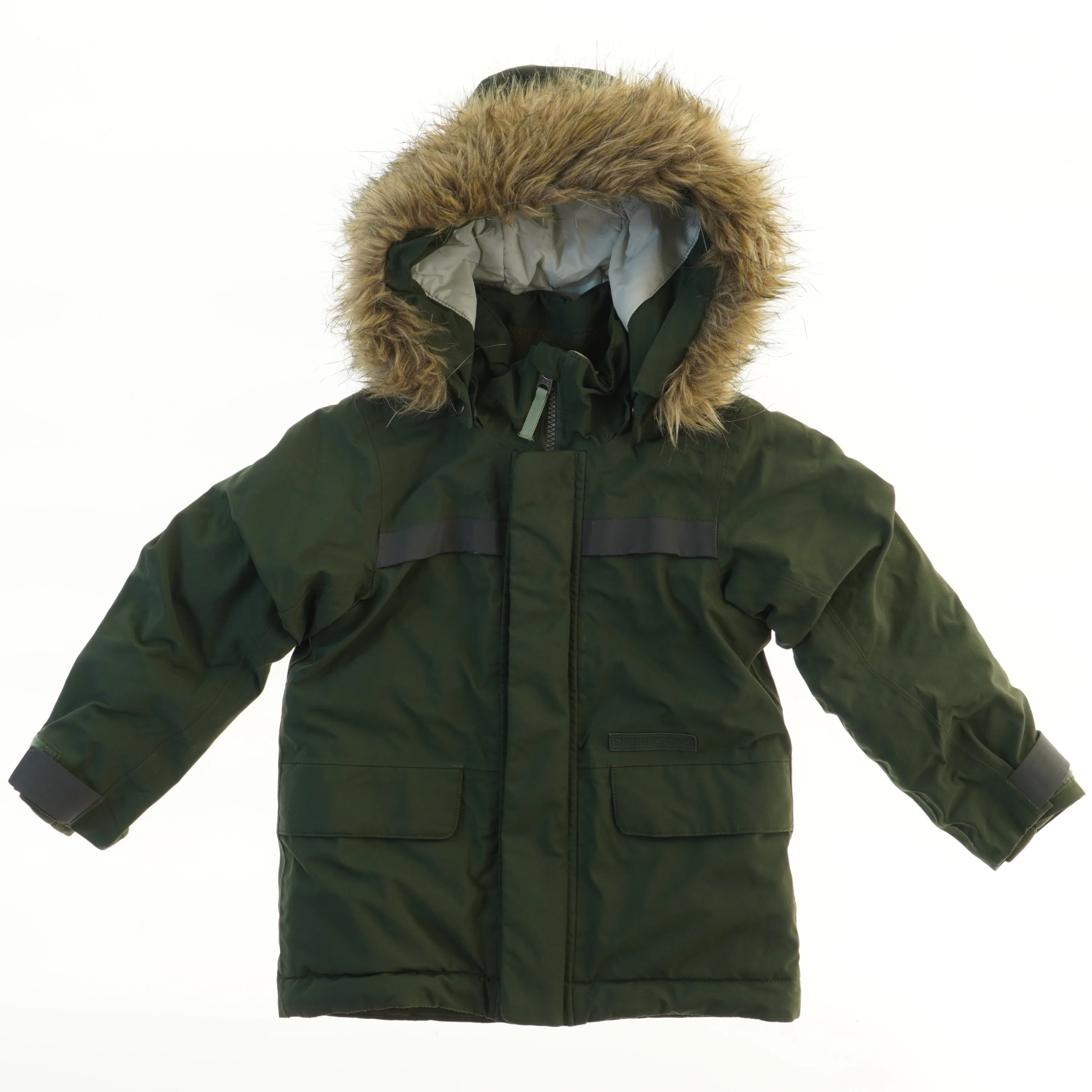 Vinterjakke med pelskrave fra Didriksons (str. 104)