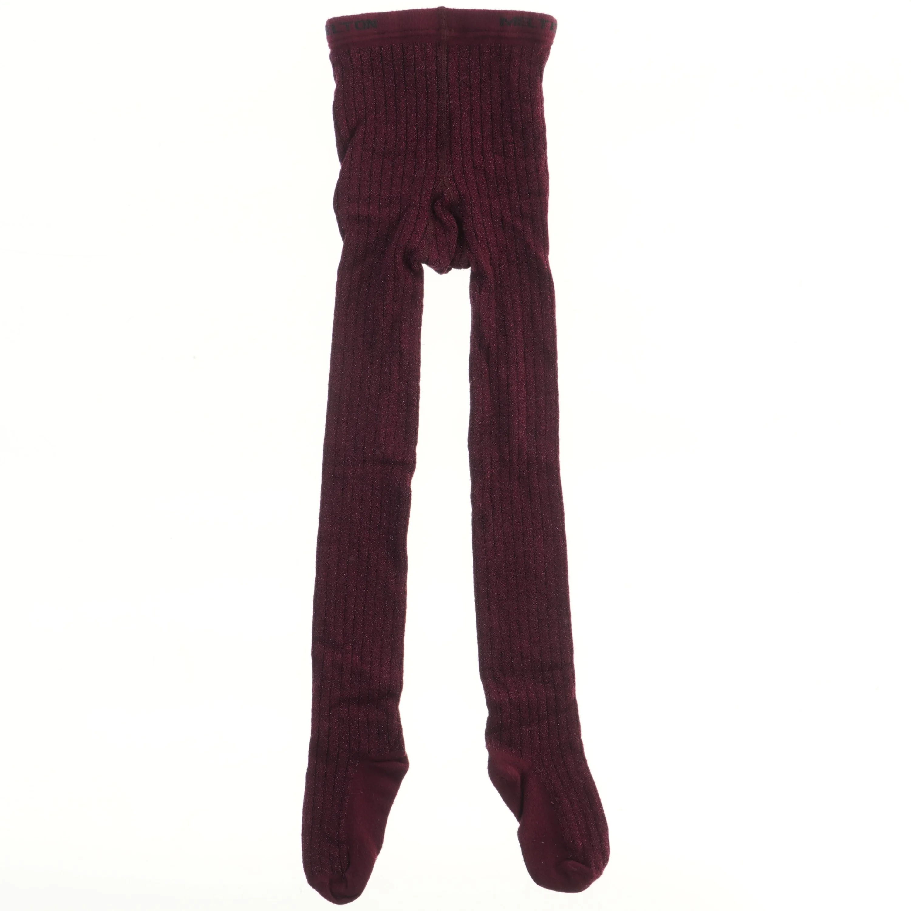 Ribstrikkede strømpebukser fra Melton (str. 110)