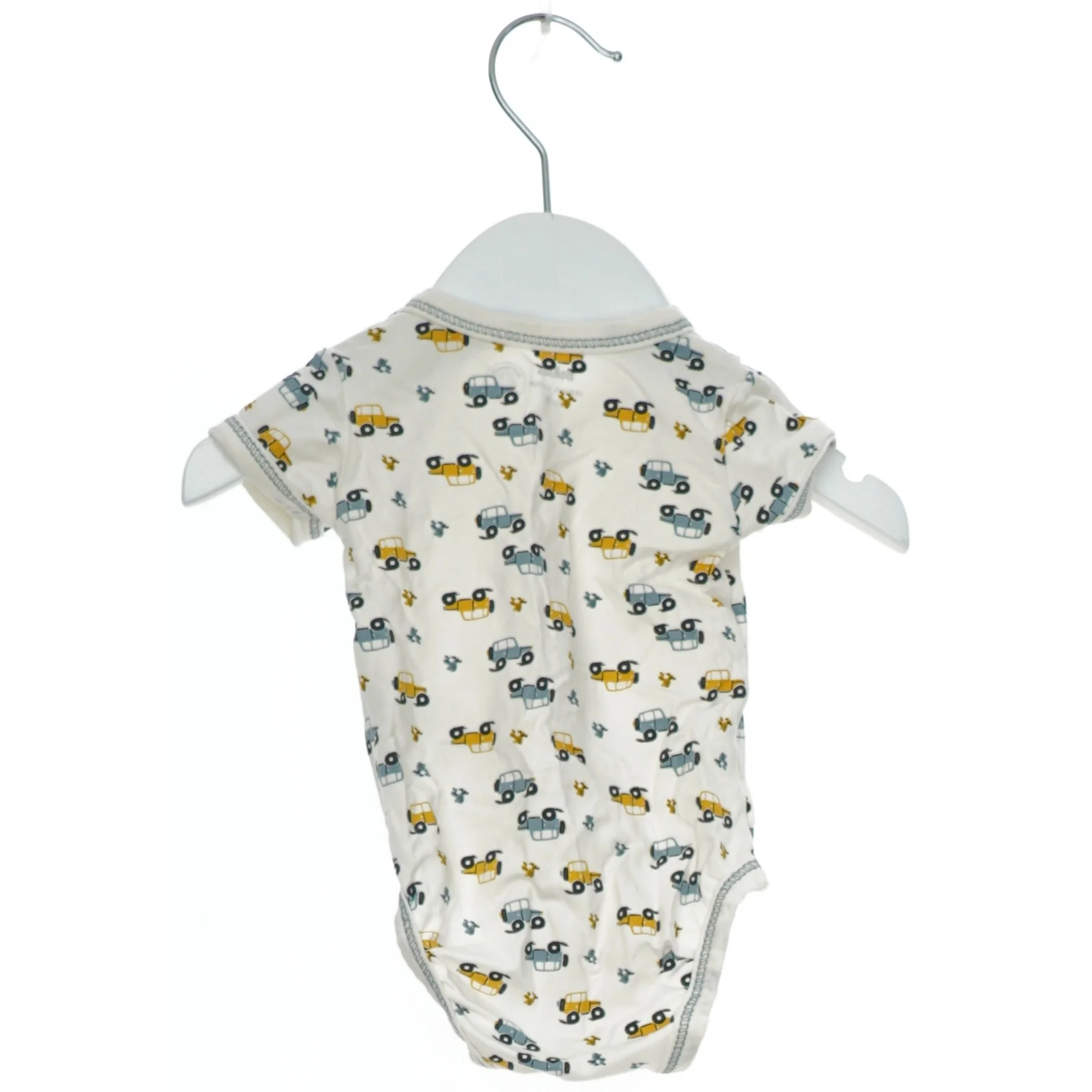 Kortærmet bodystocking med biltryk fra BeKids (str. 50)