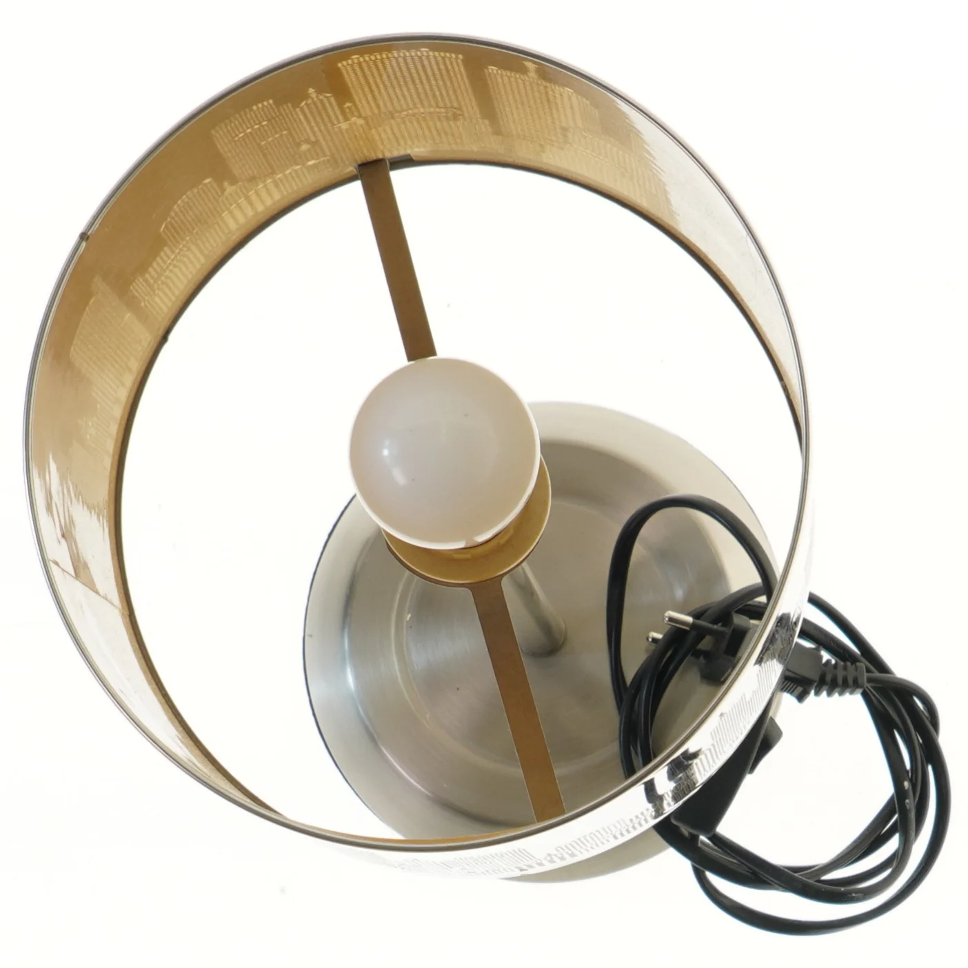 Bordlampe med stadsudsigt fra Rema 1000 (str. 38 cm)