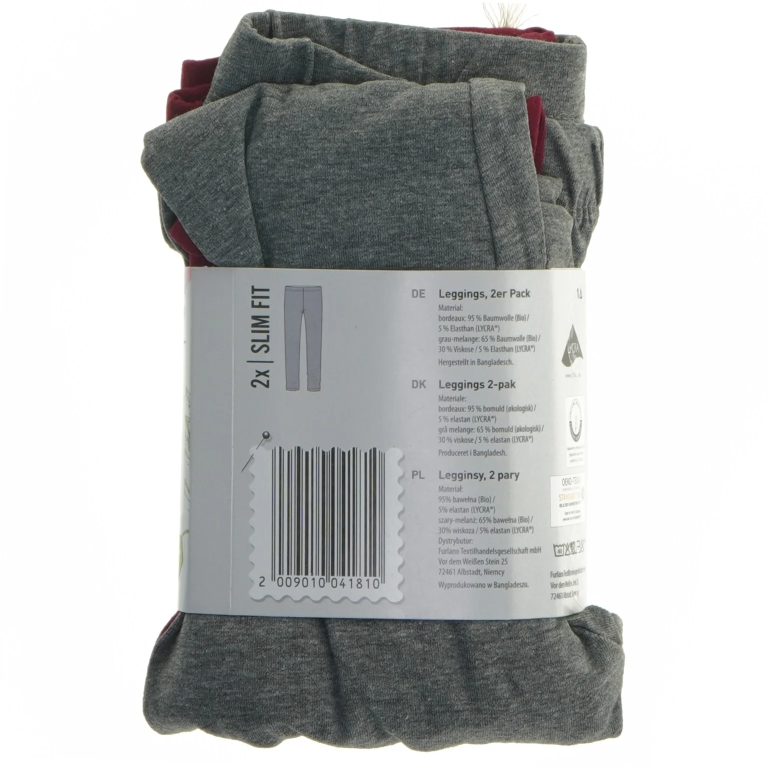 Leggings 2-pak, str. 5 år fra Poco Piano (str. 5 år)