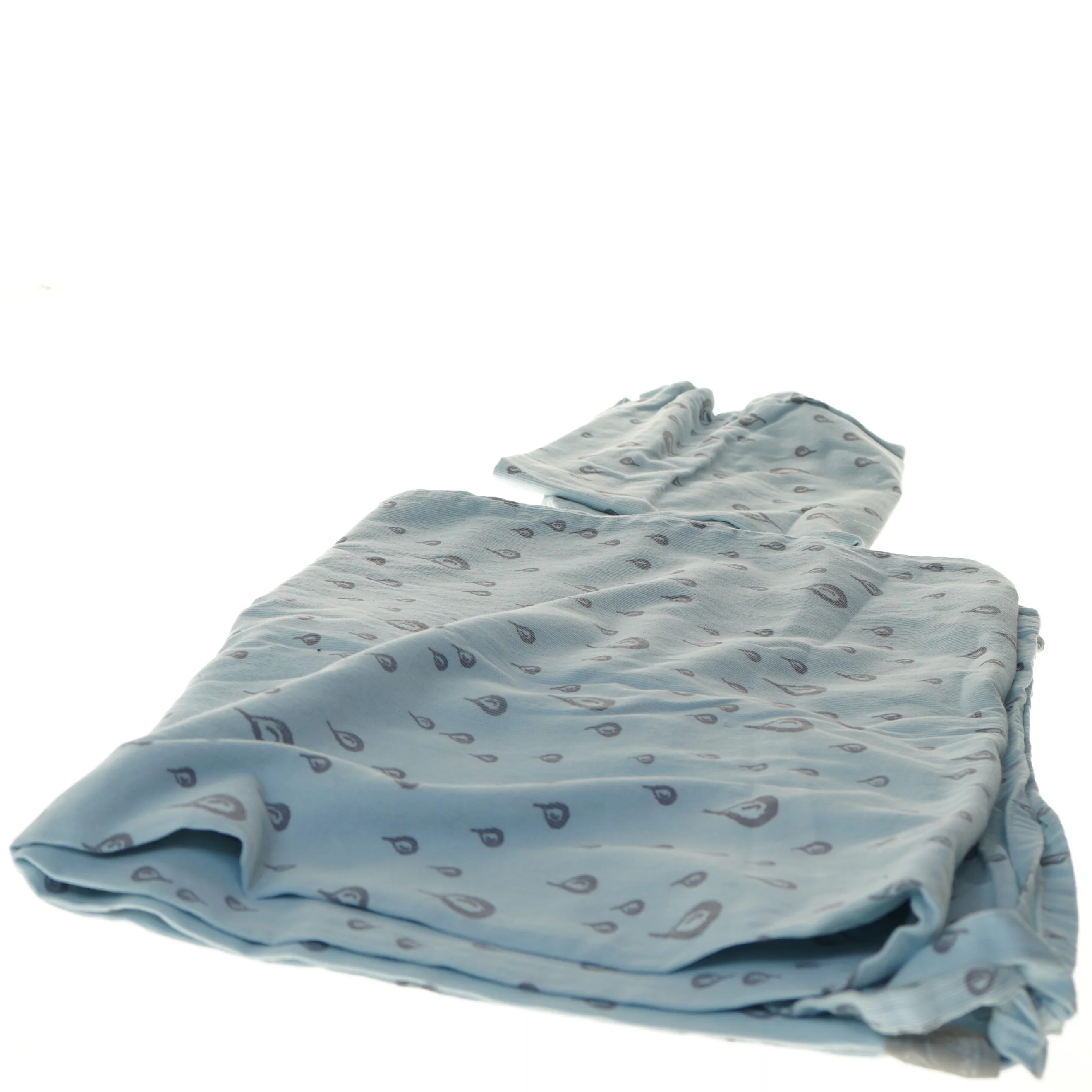 Vanilla copenhagen Blåt sengetøj med regndråbe mønster (str. 42x37 & 92x132 cm)