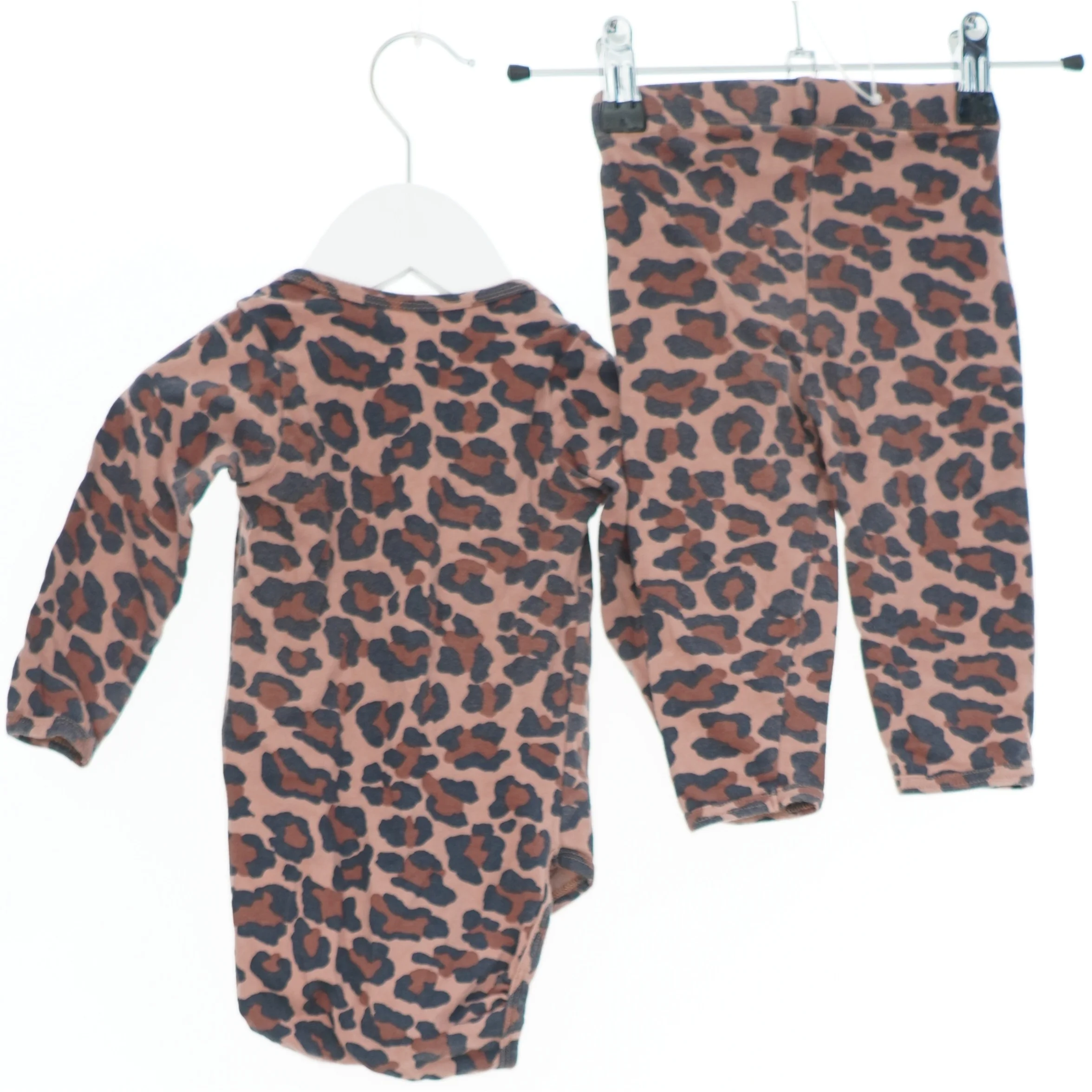 Leopard mønstret bodystocking og bukser sæt fra Krymmel (str. 68)