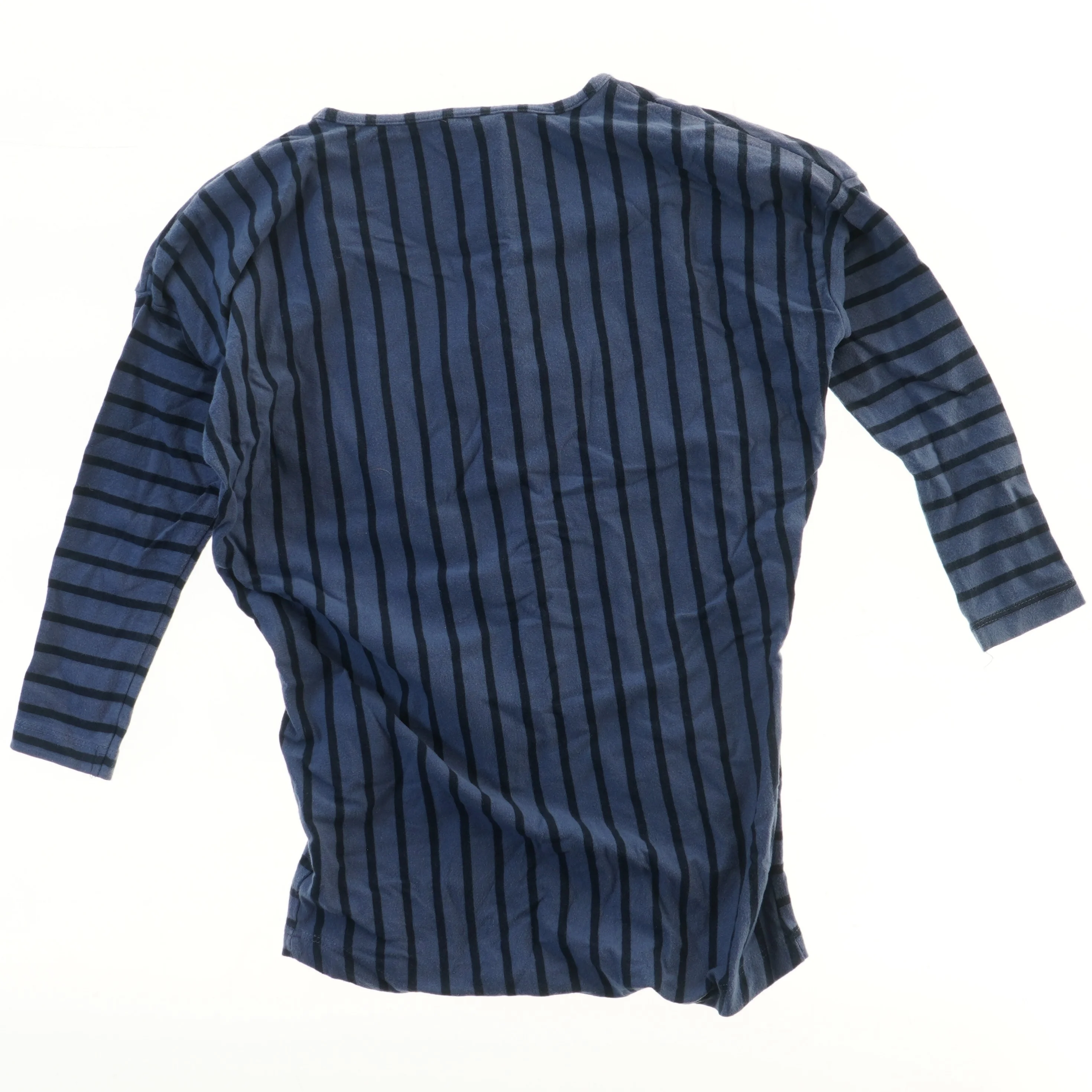 Langærmet stribet bluse med tekst fra Name It (str. 116)