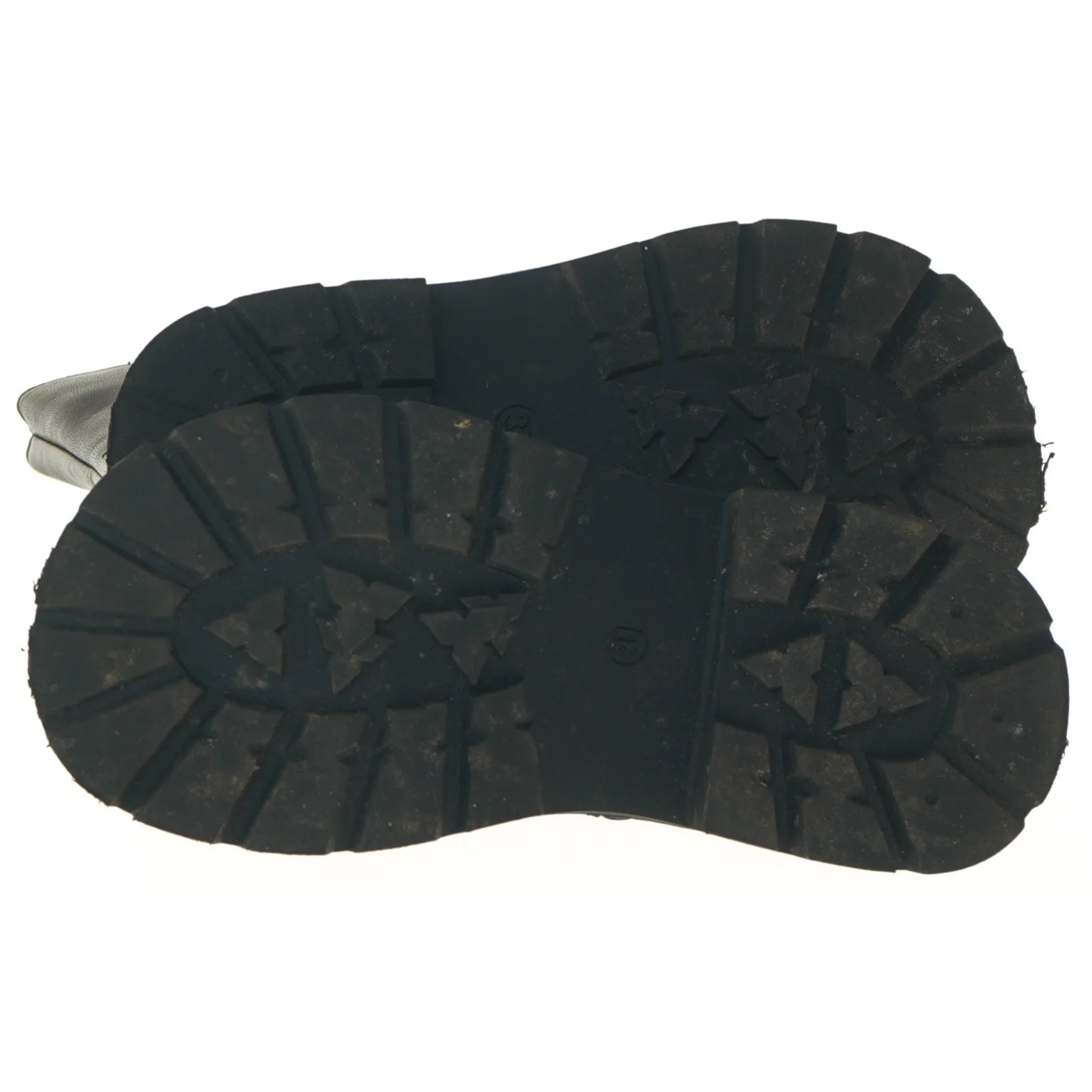 Børnestøvler i sort læder (str. 31 )