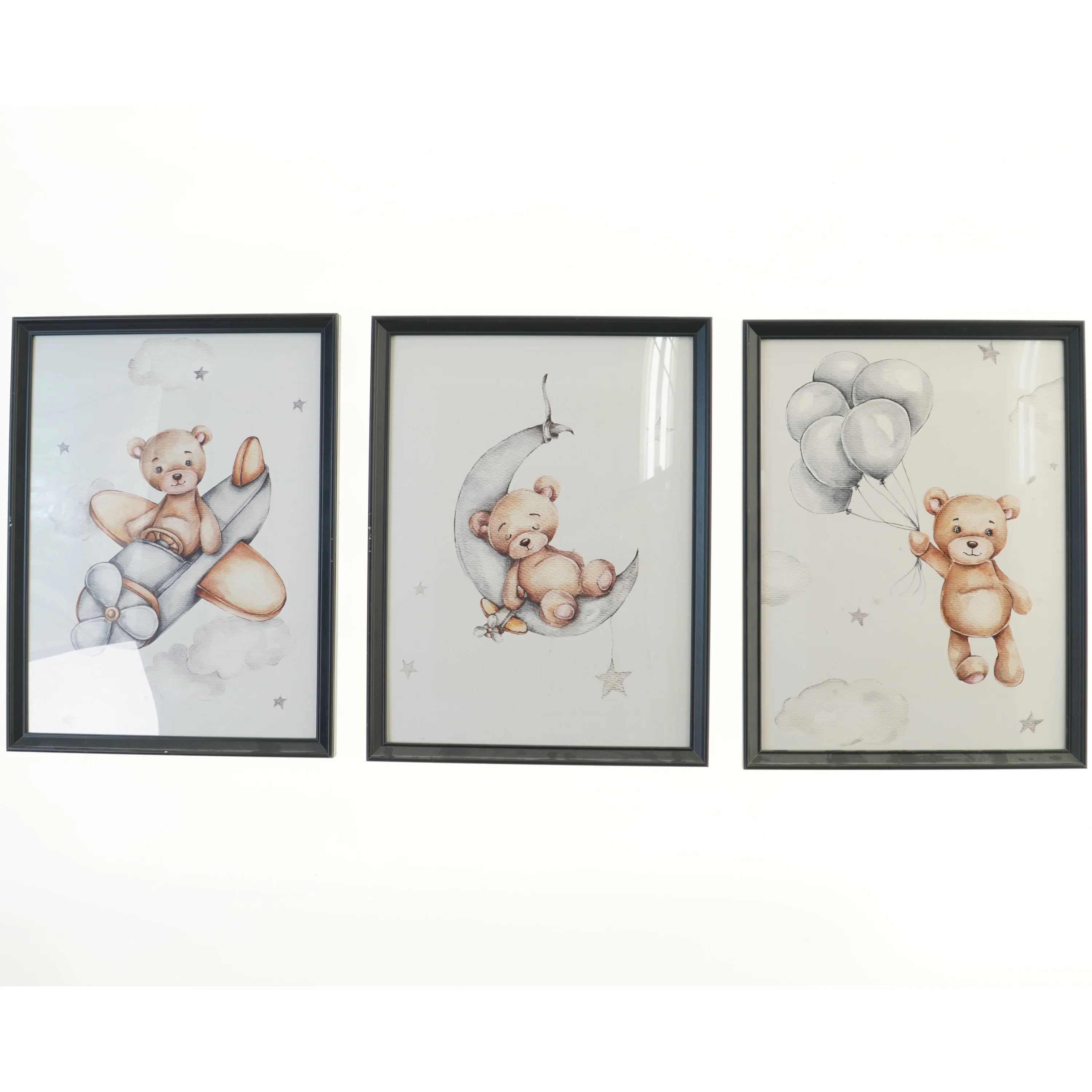 Børneplakater med bjørne fra IKEA (str. 42x32,5 cm)