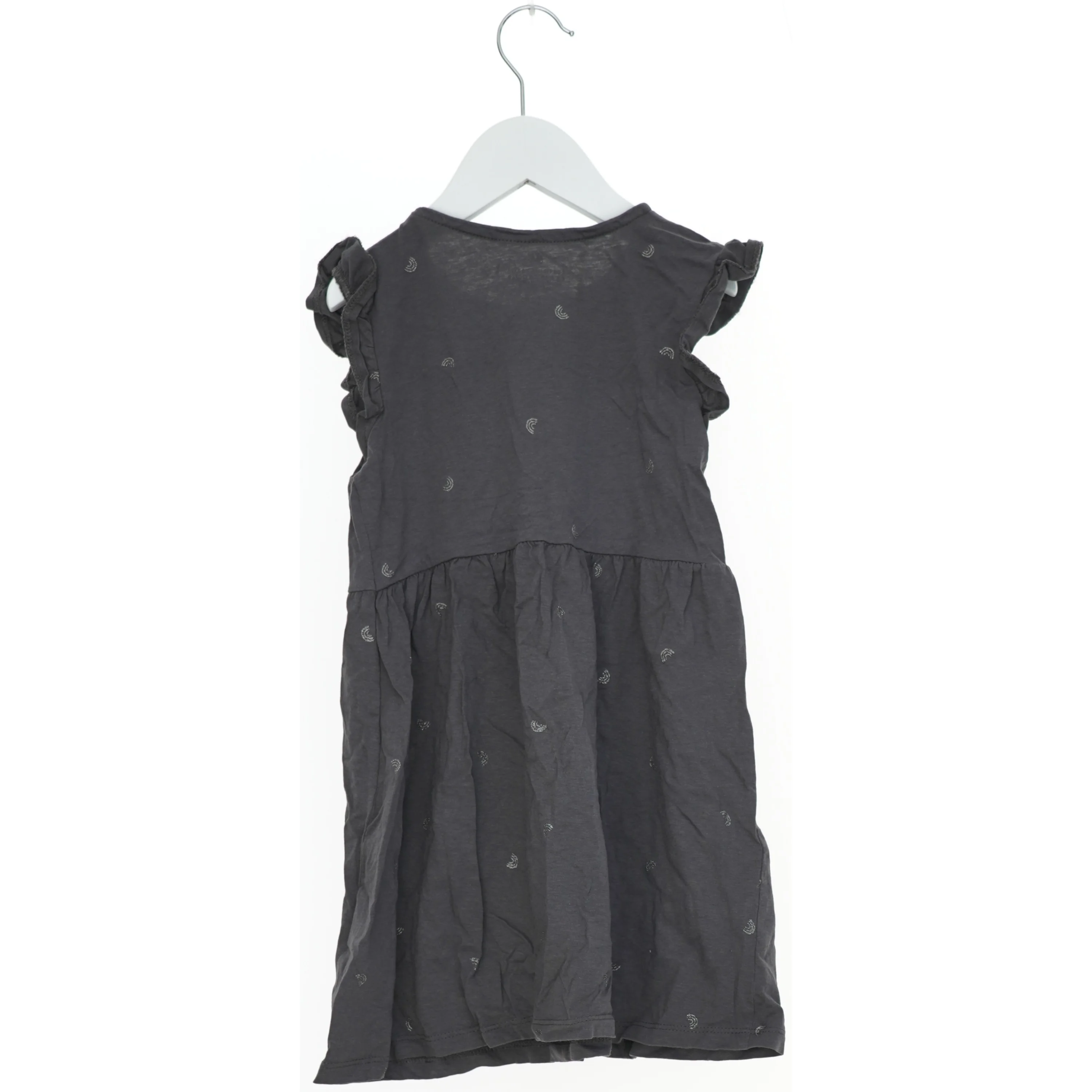 Sort kjole med små mønstre fra H&M (str. 110)