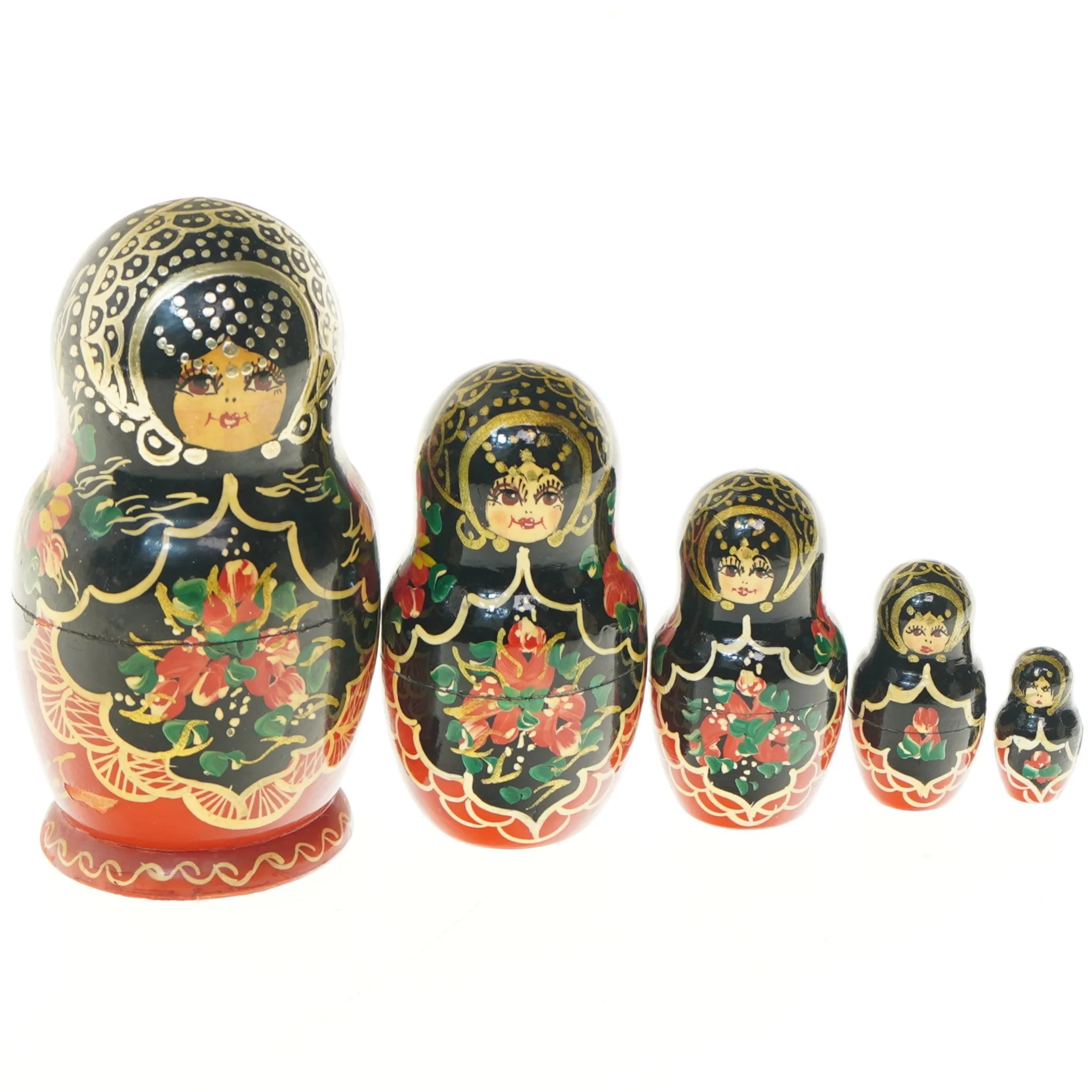 Russiske babushka dukker (str. 4-15 cm)