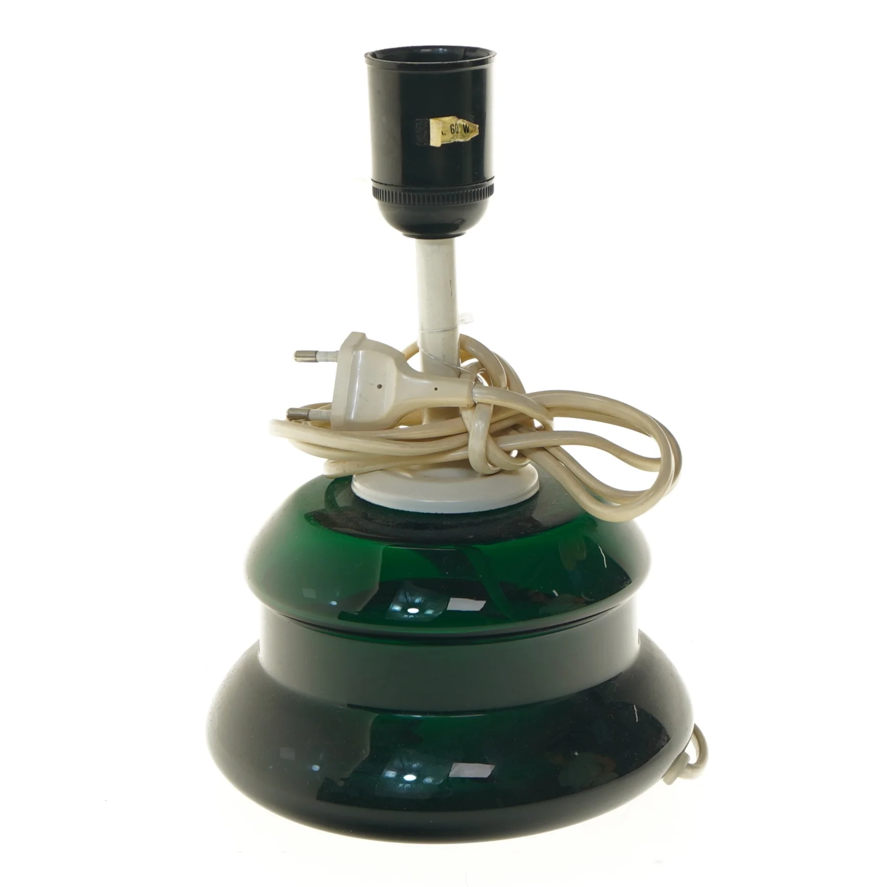 Holmegaard flaskeGrøn bordlampe (str. Ø 16 cm)