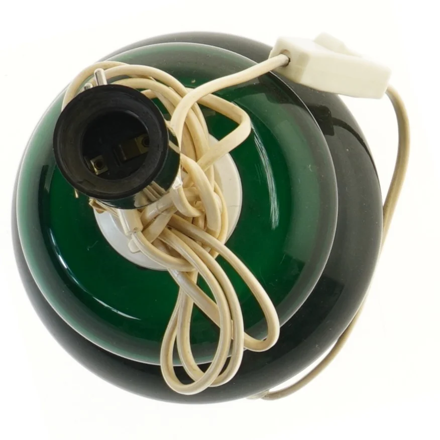 Holmegaard flaskeGrøn bordlampe (str. Ø 16 cm)