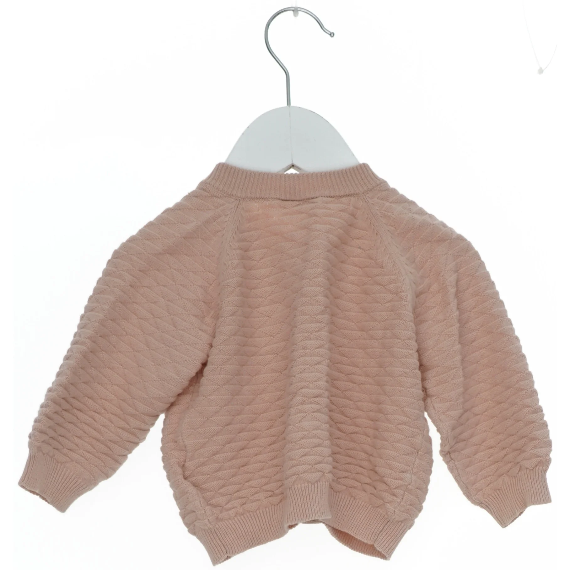 Lyserød baby cardigan fra En Fant (str. 62)