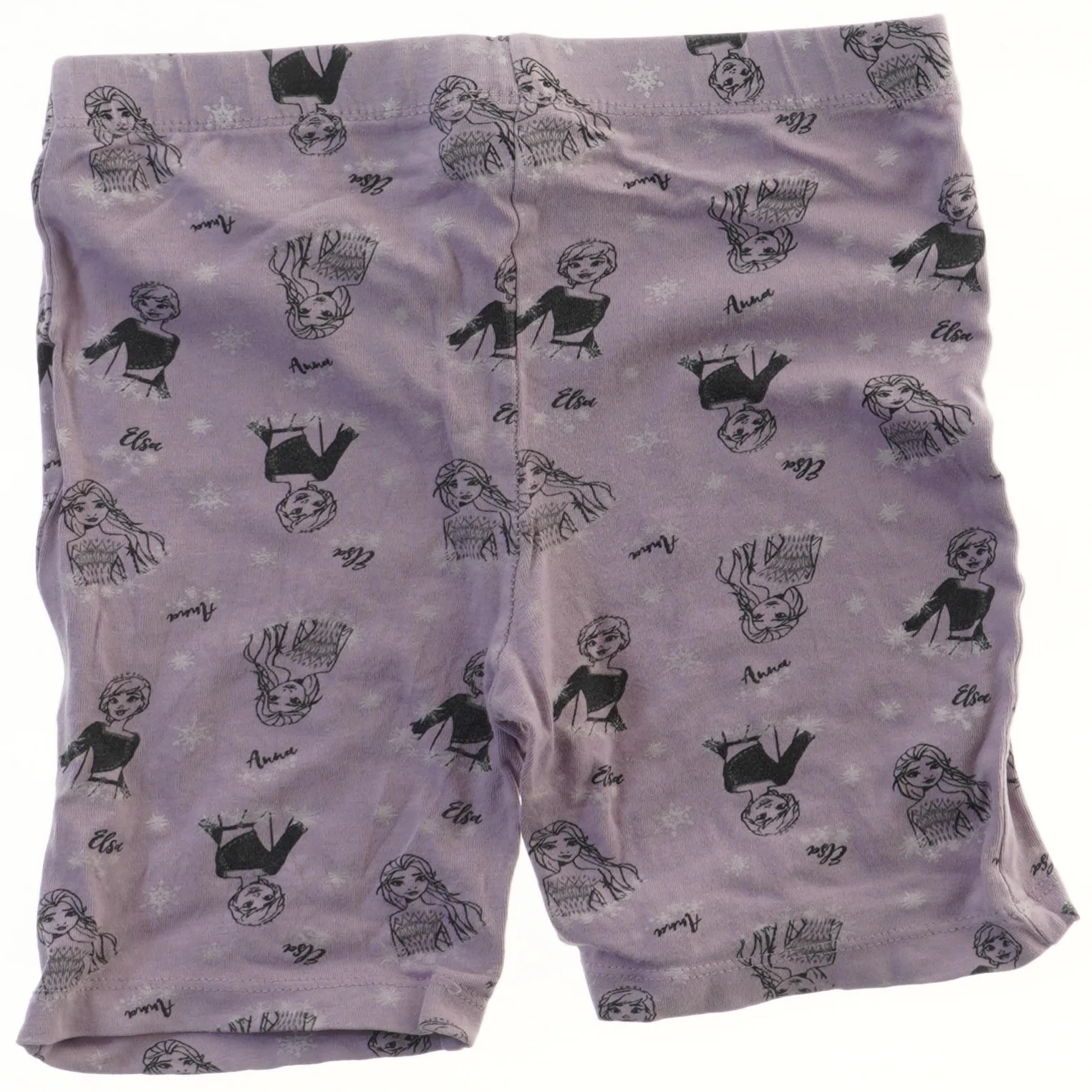 Lilla shorts med Anna og Elsa motiv fra Frozen (str. 110)