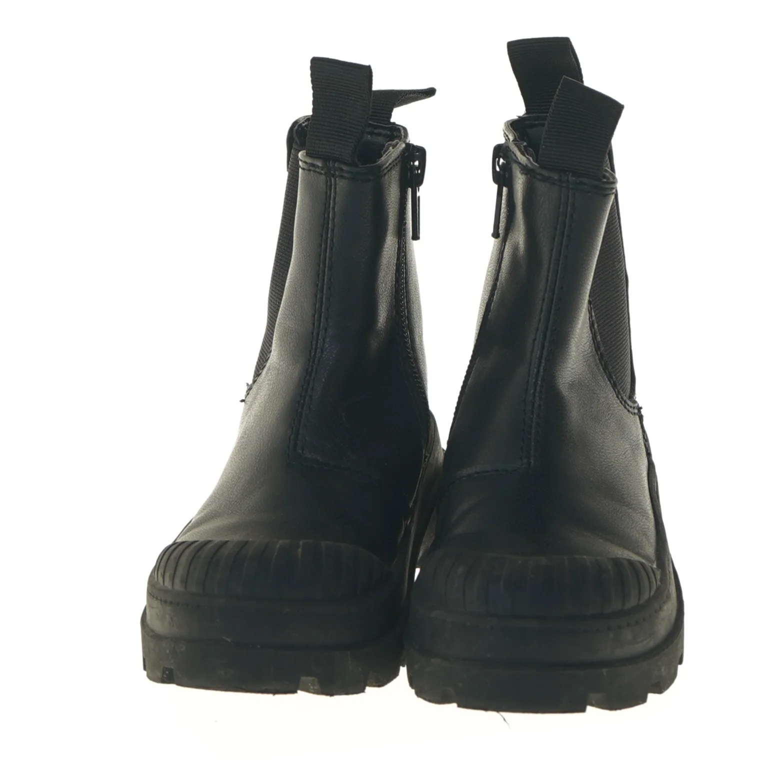 Børnestøvler i sort læder fra H&M (str. 25 )