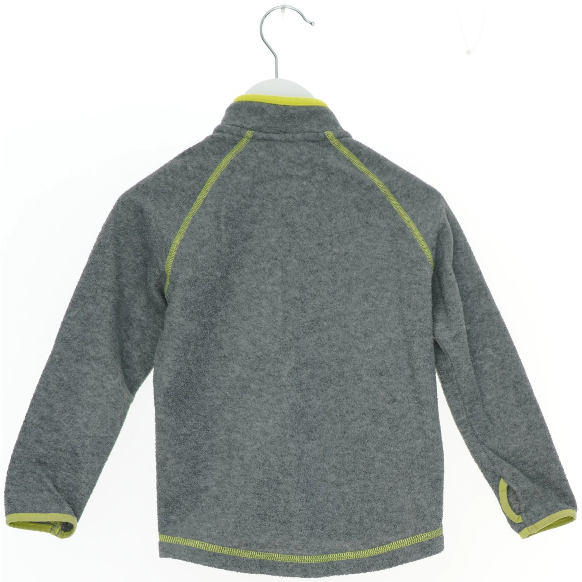 Grå fleecejakke med neon detaljer fra H&M (str. 98)