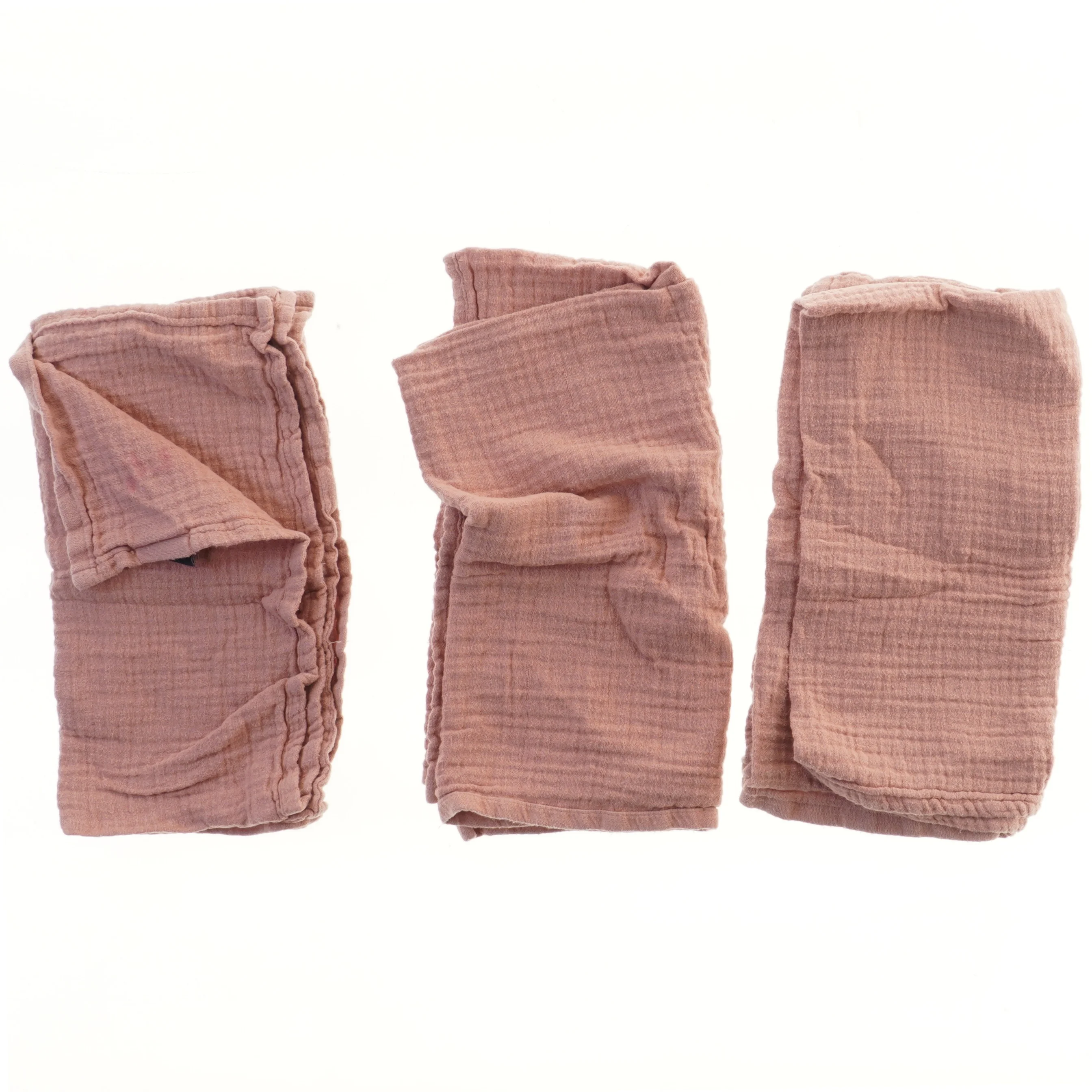 Gammelrosa stofbleer 3 stk fra Petit (str. 3 stk 60x60 cm)