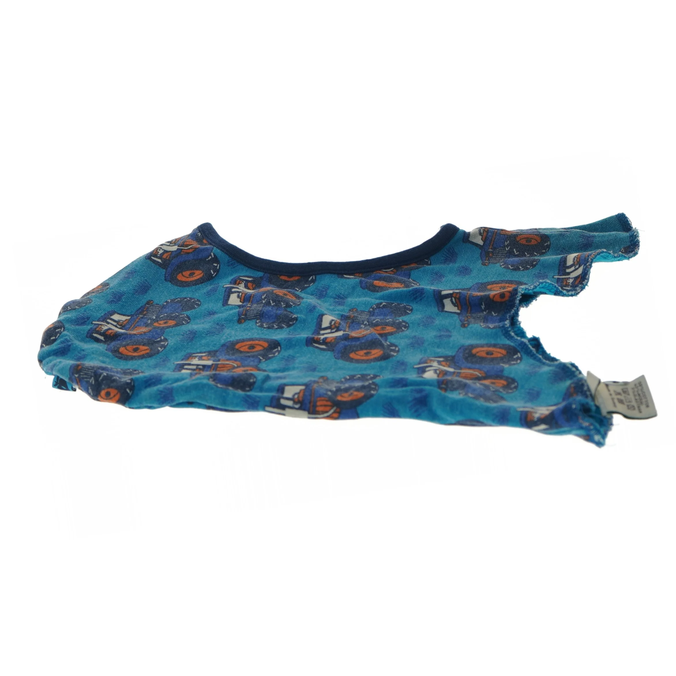 Børnehue med traktorprint fra Småfolk (str. 4-5 år )