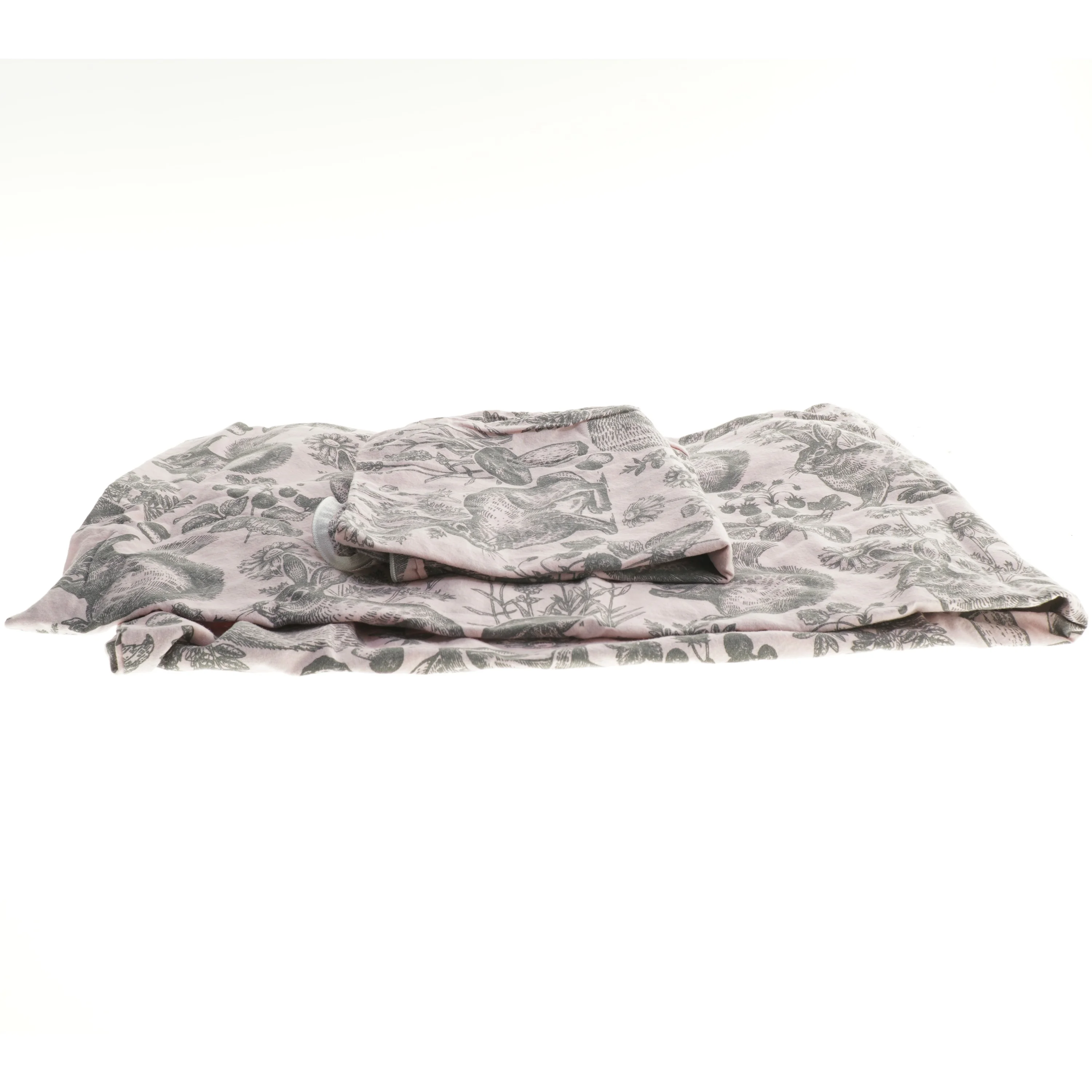 Børne sengetøj med dyreprint (str. pude 40x40, dyne 130x95 cm)