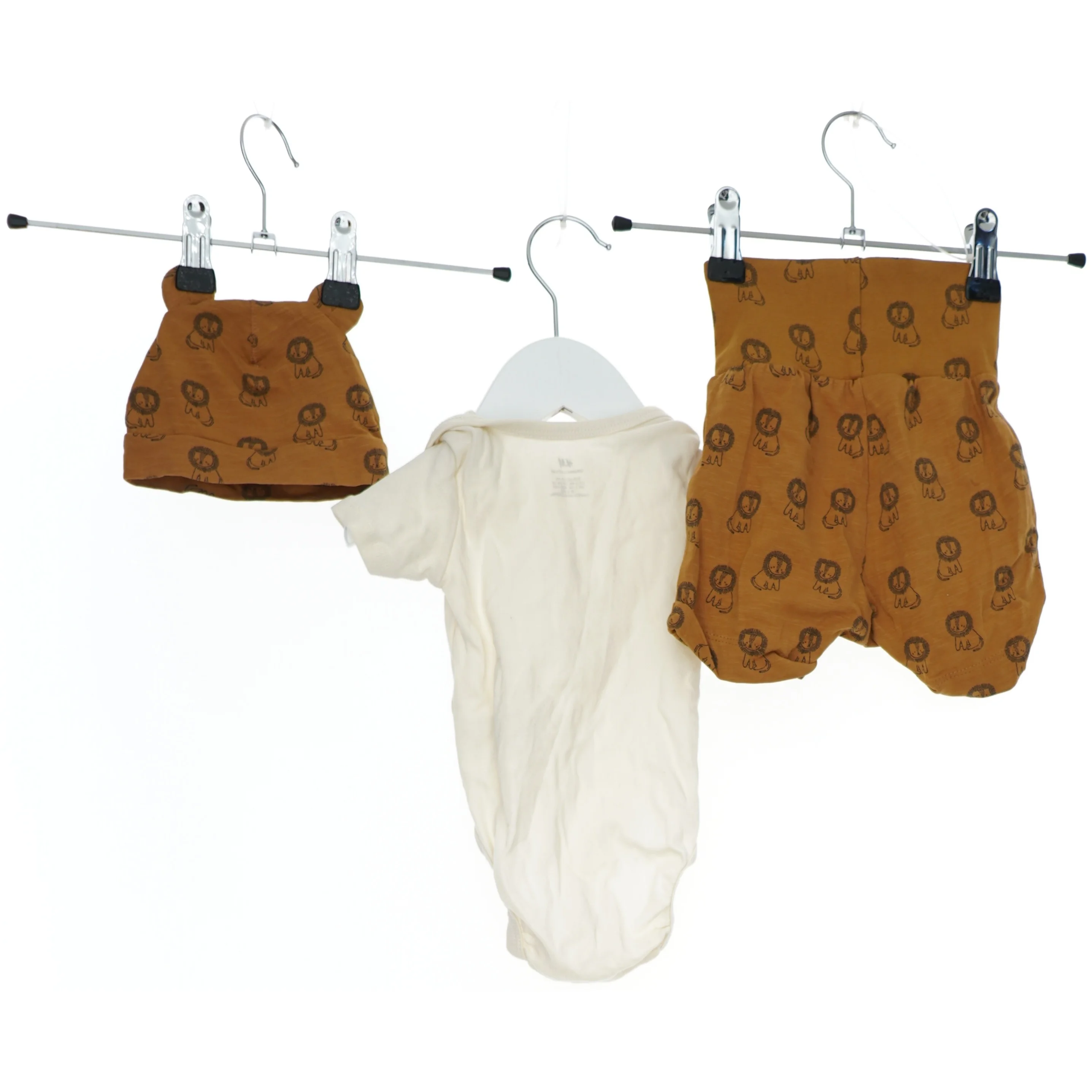 Babysæt med bodystocking, hue og shorts fra H&M (str. 62)