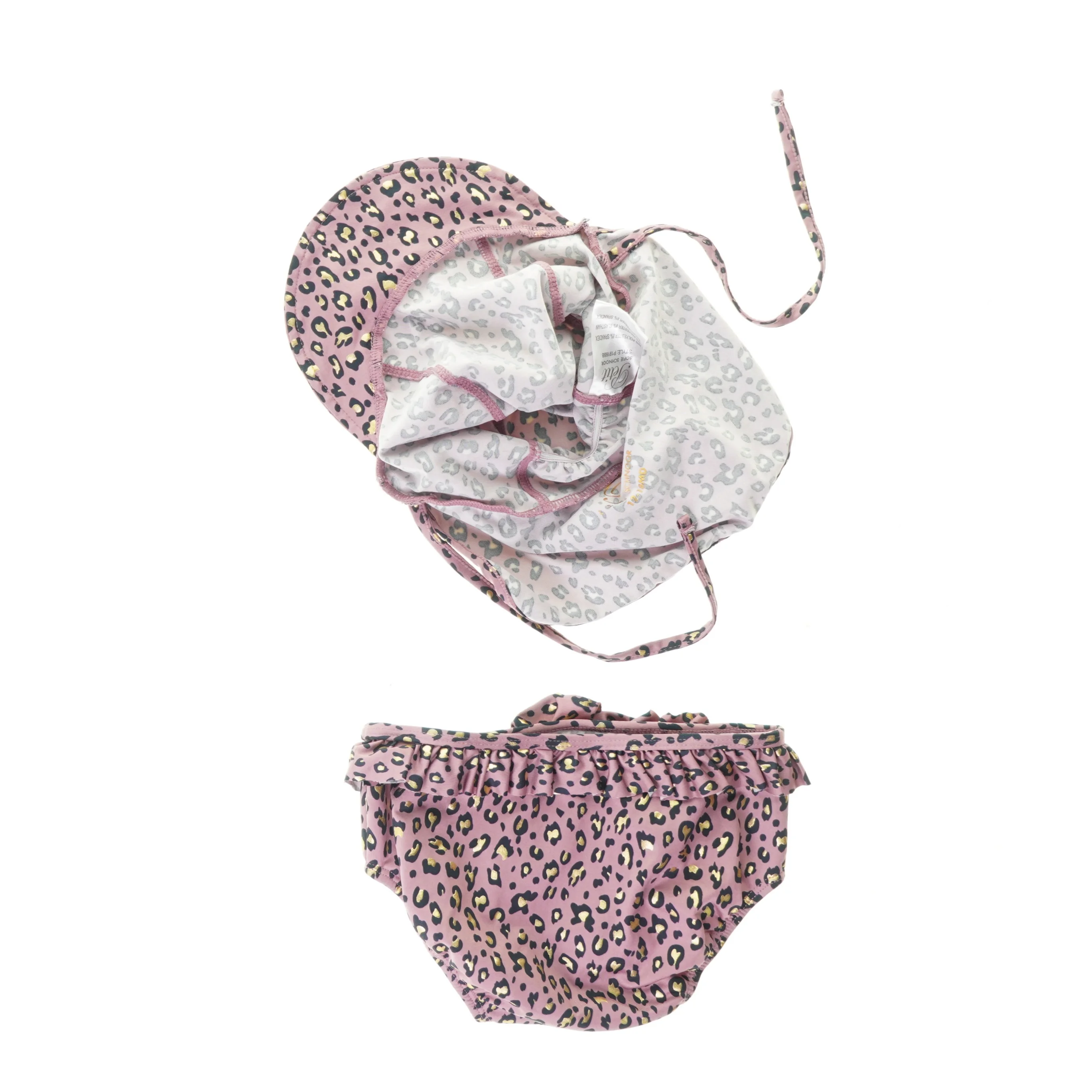 Badebukser og badehætte til baby fra Petit (str. 98)