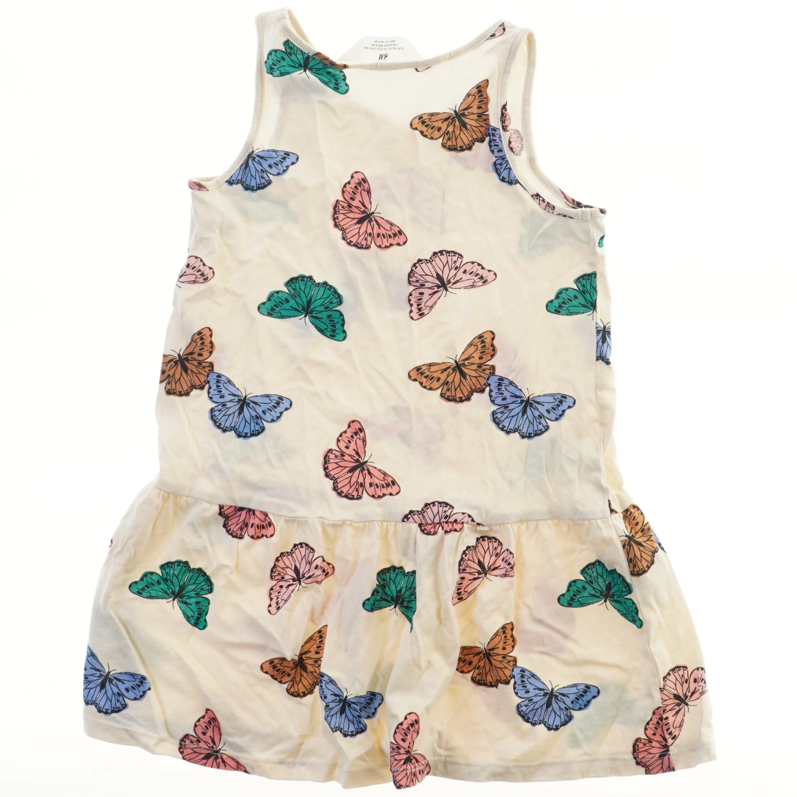 Sommerkjole med sommerfugle fra H&M (str. 110)