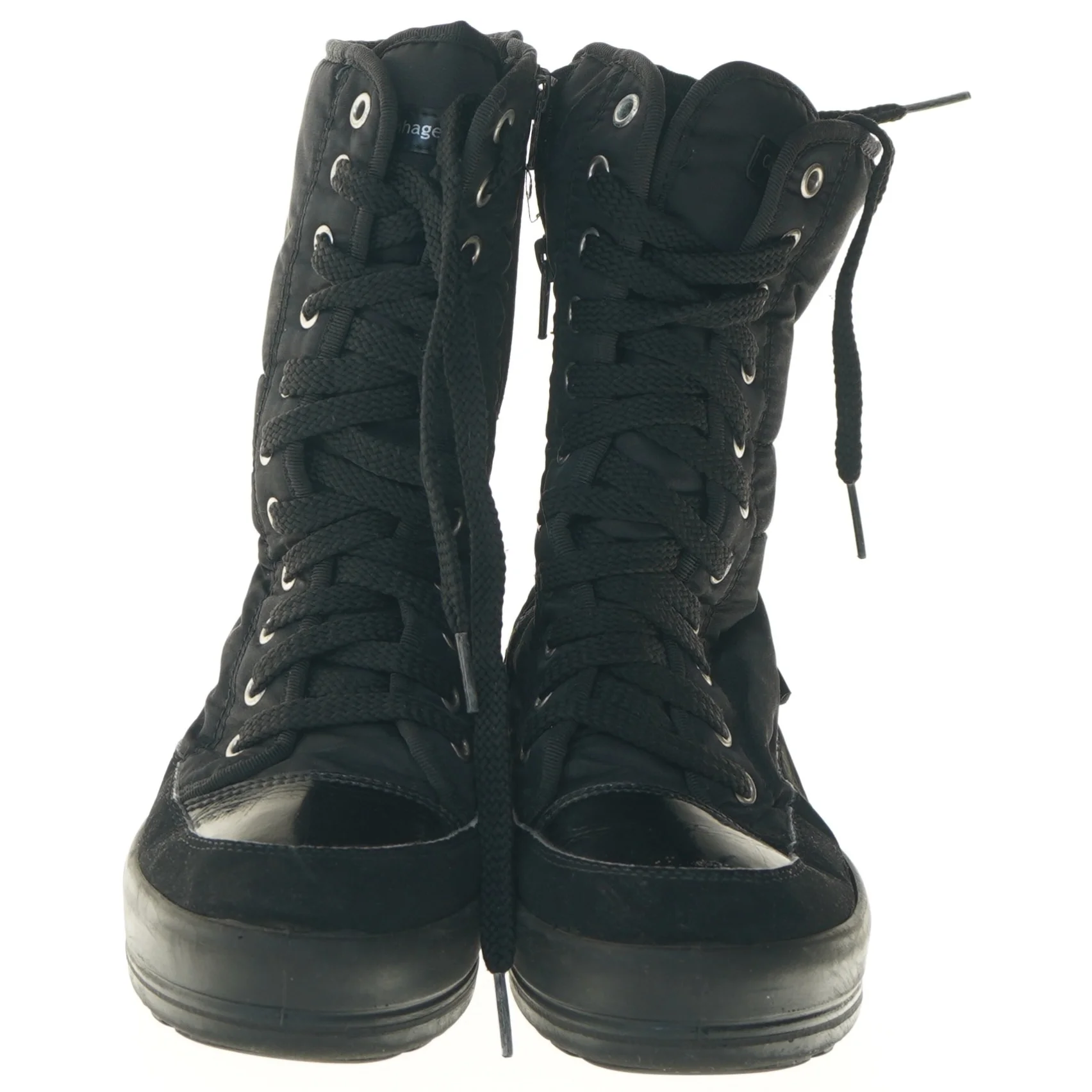 Sorte støvler fra mærket copenhagen med snøre (str. 33 )