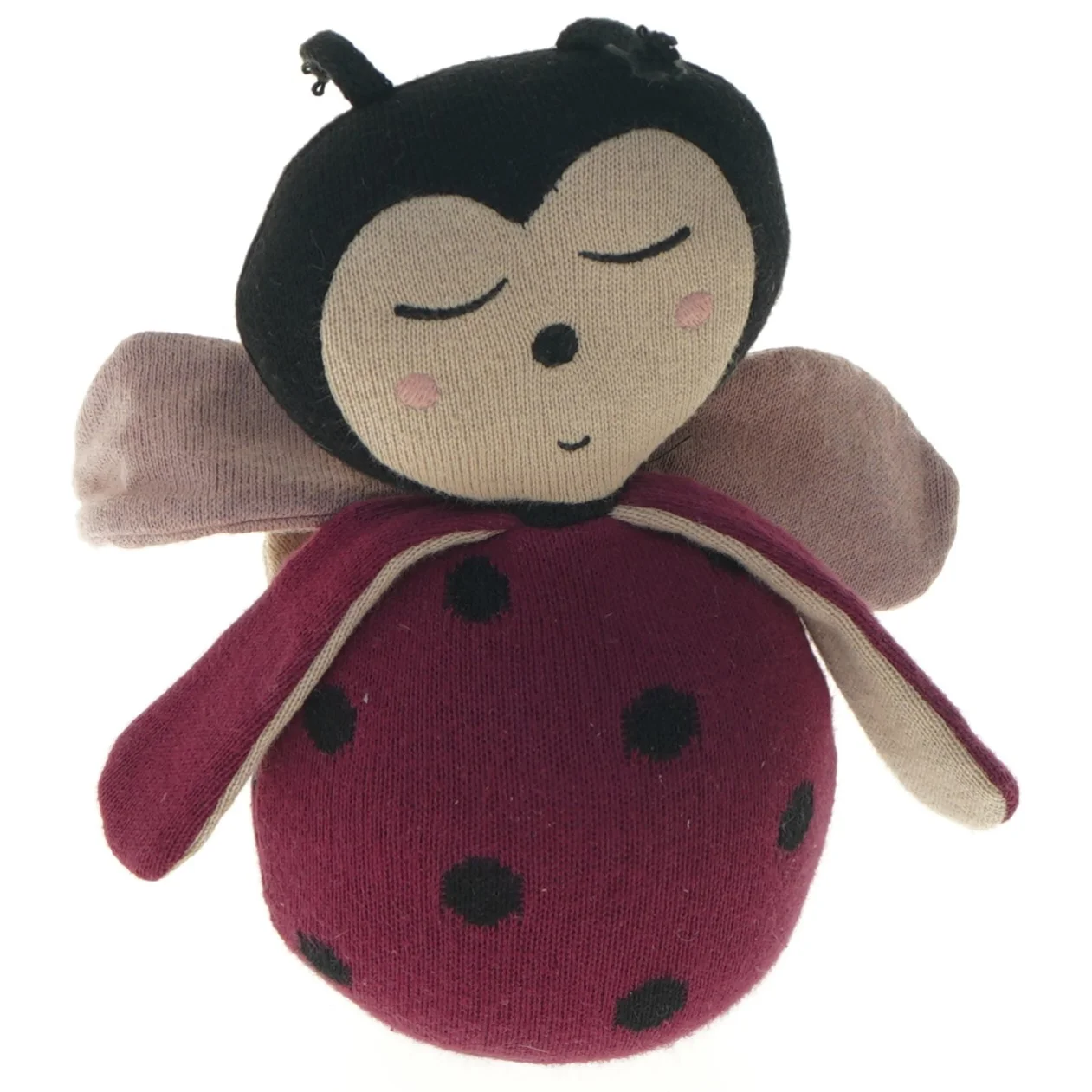 Lille mariehøne bamse fra Filibabba (str. 18 cm)