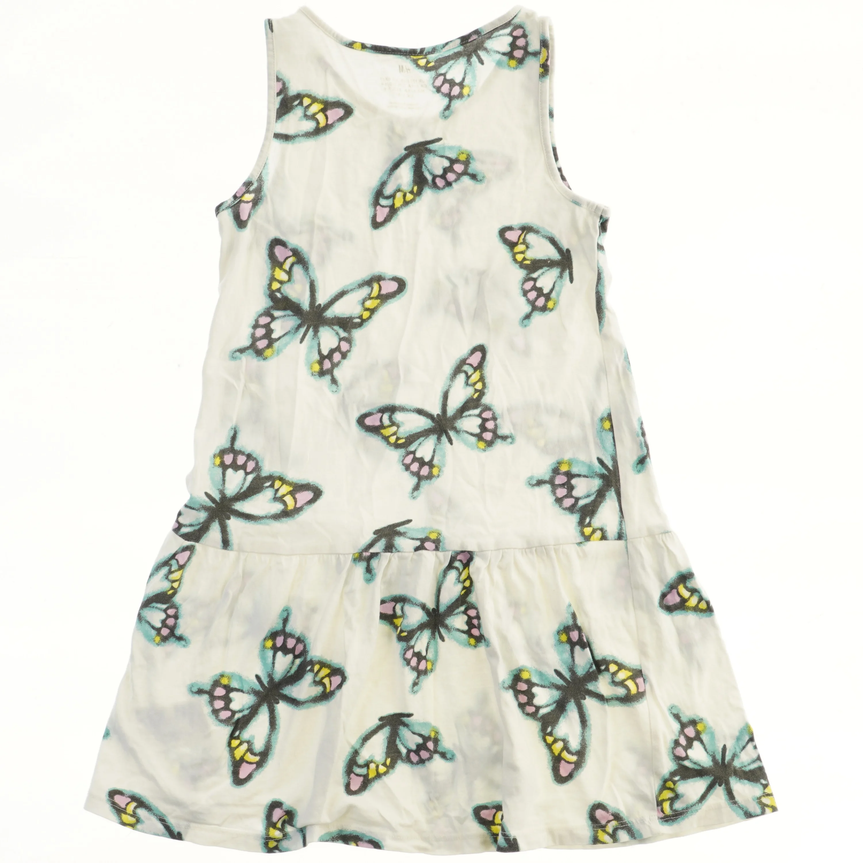 Sommerkjole med sommerfugleprint fra H&M (str. 122)