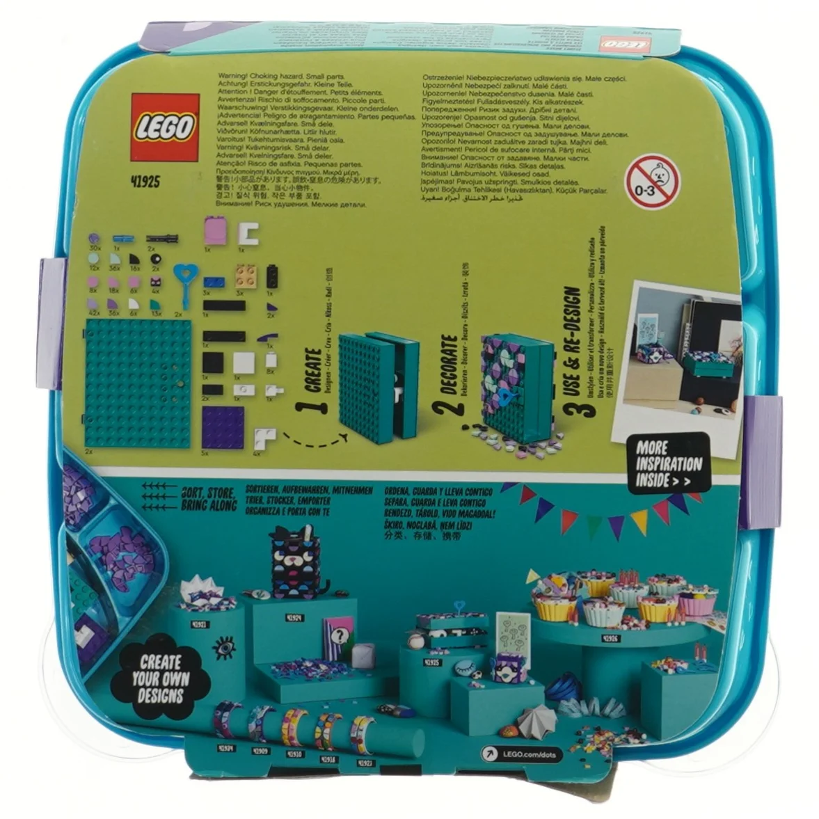 LEGO Dots hemmelige bokse fra LEGO (str. 22x22 cm)