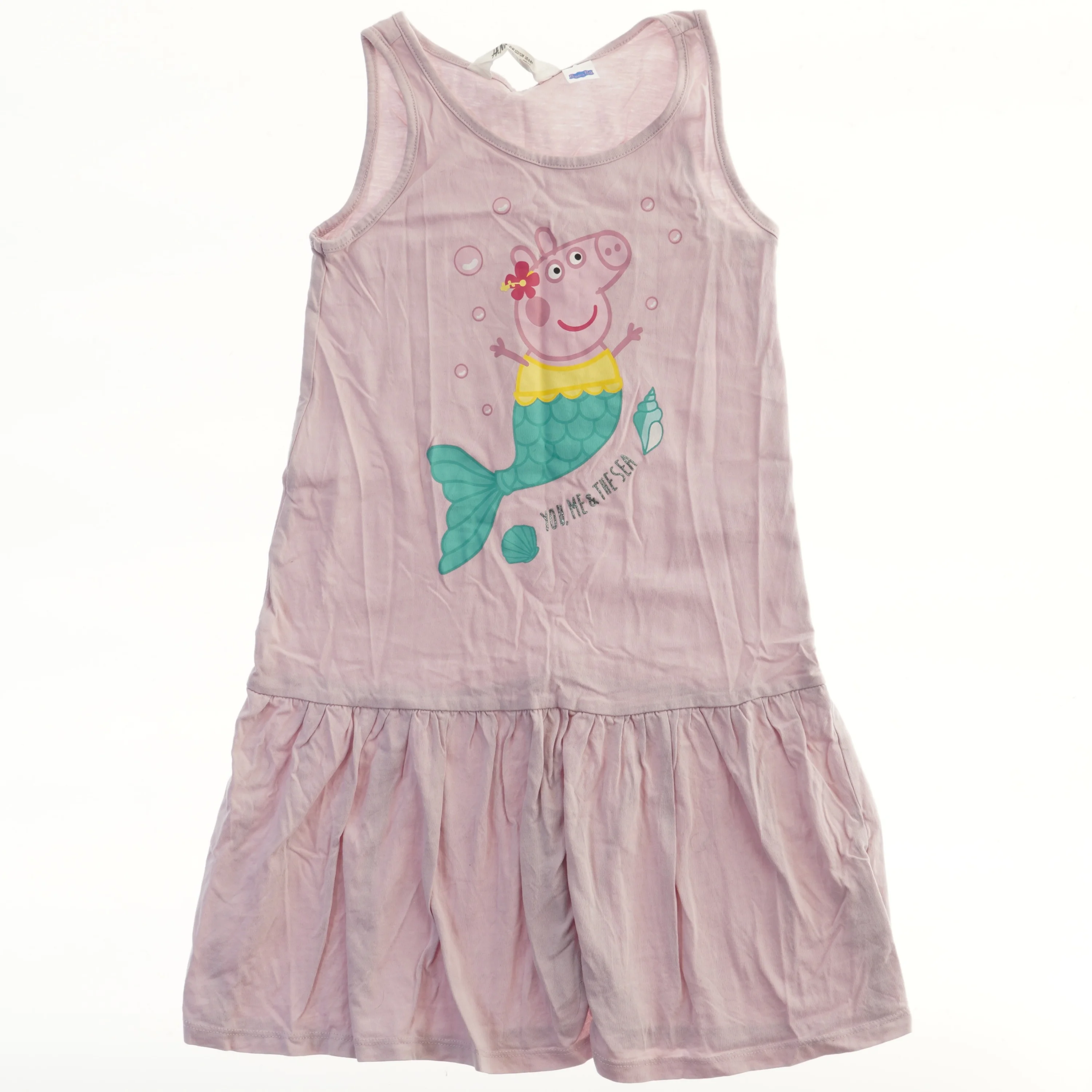 Lyserød kjole med tryk af havfrue gurliegrisfra H&M (str. 122)