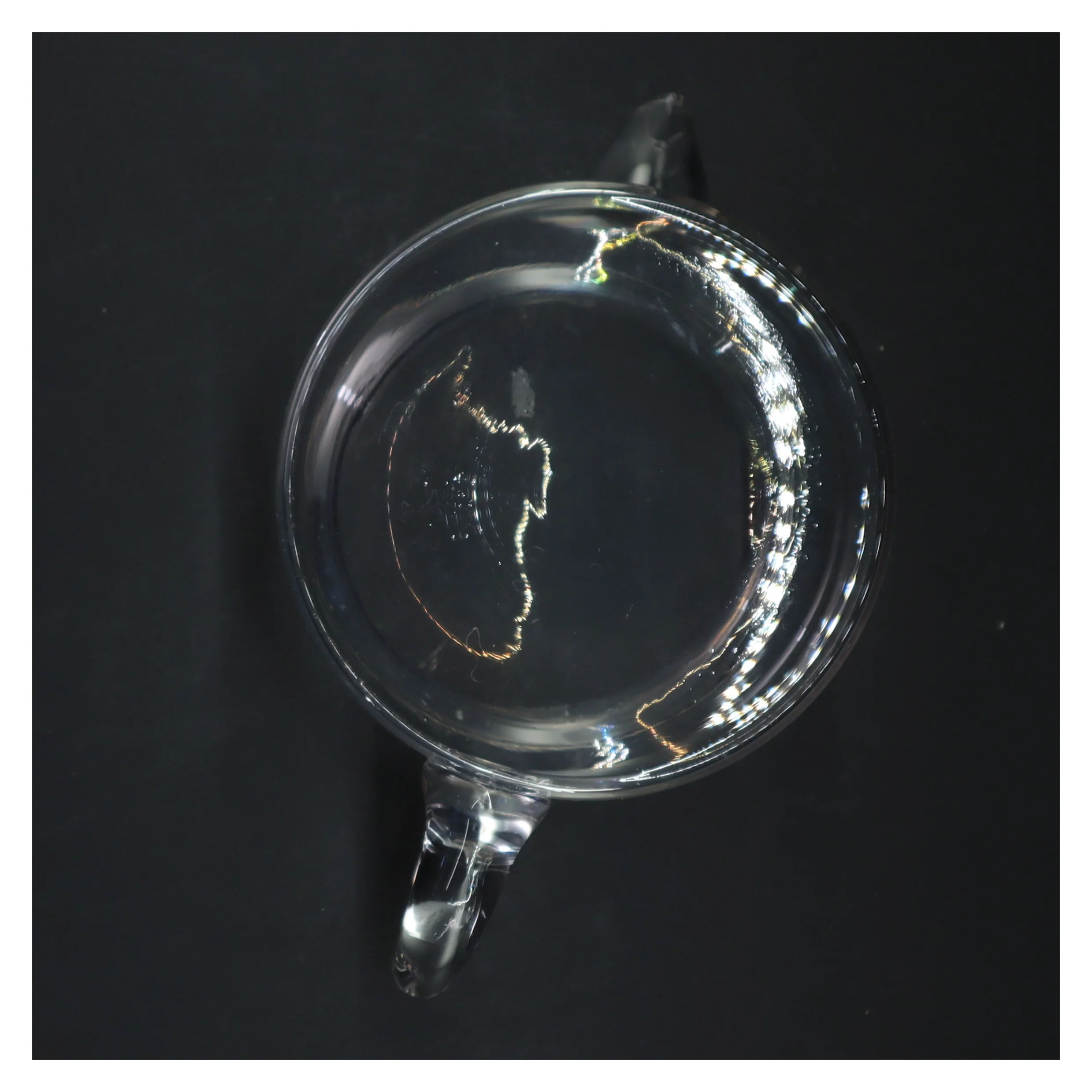 Glas tepotte med hætte (str. Ø 14 cm)