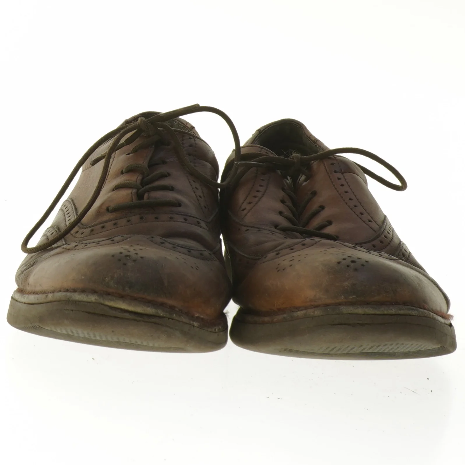 Brune herresko i læder fra Rockport (str. længde 29,5 cm)