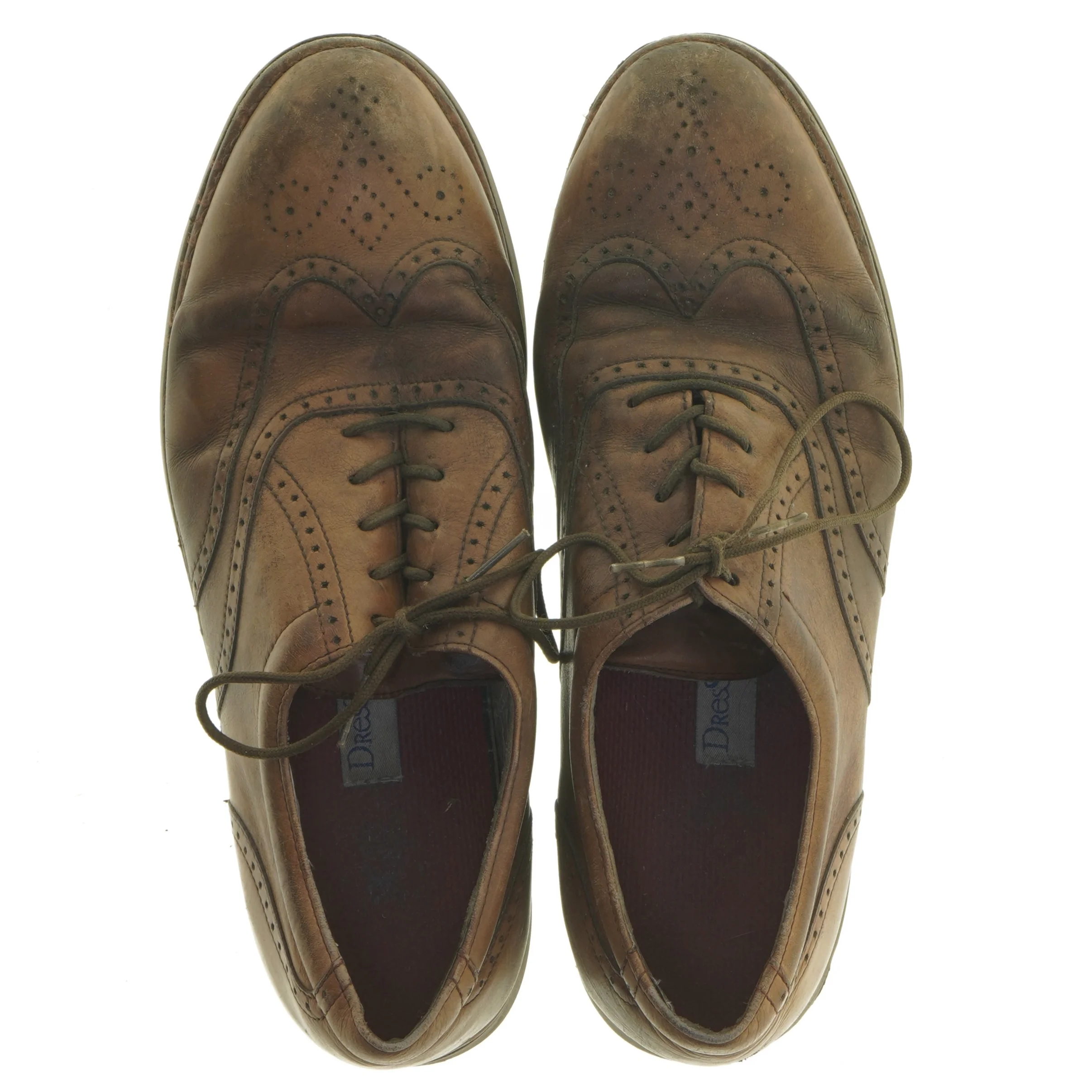 Brune herresko i læder fra Rockport (str. længde 29,5 cm)