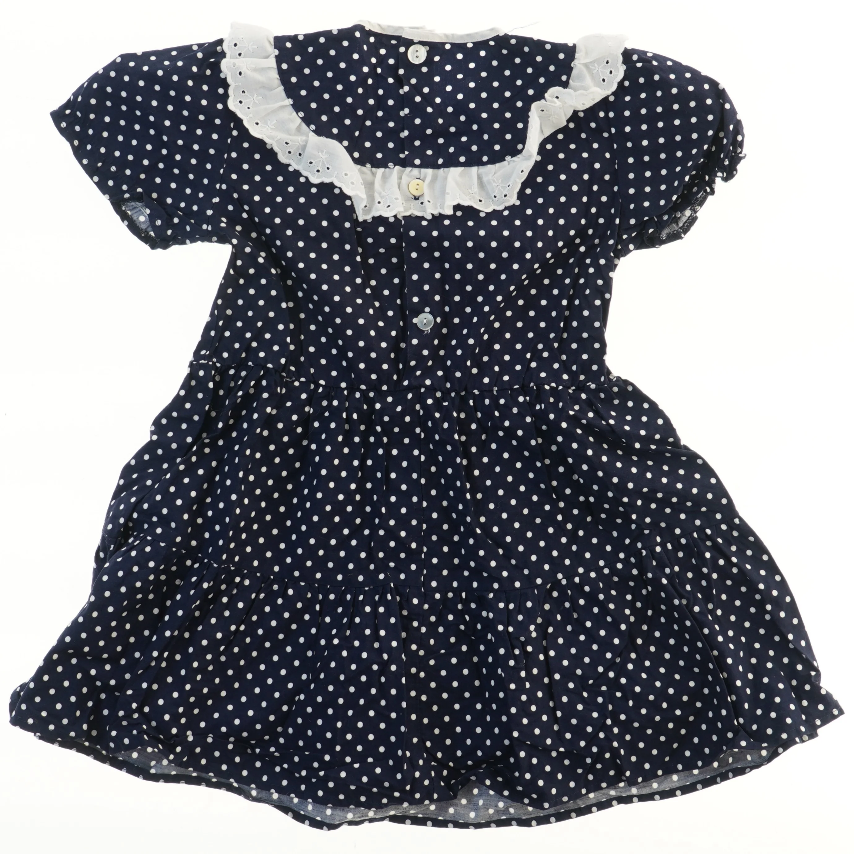 Pige kjole med prikker (str. 104)