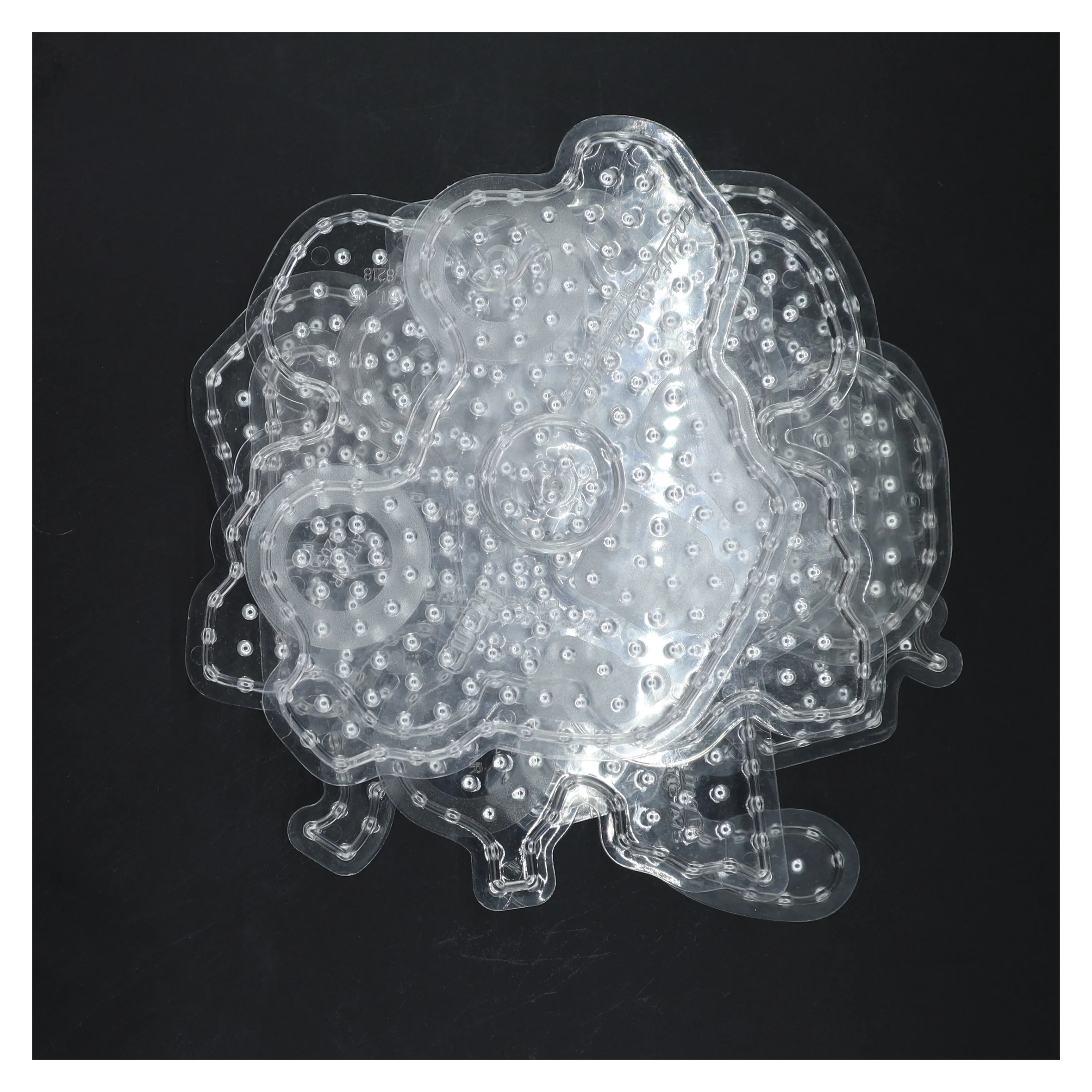 Transparent perleplader fra Hama (str. 6 styk, ø ca. 20 cm)