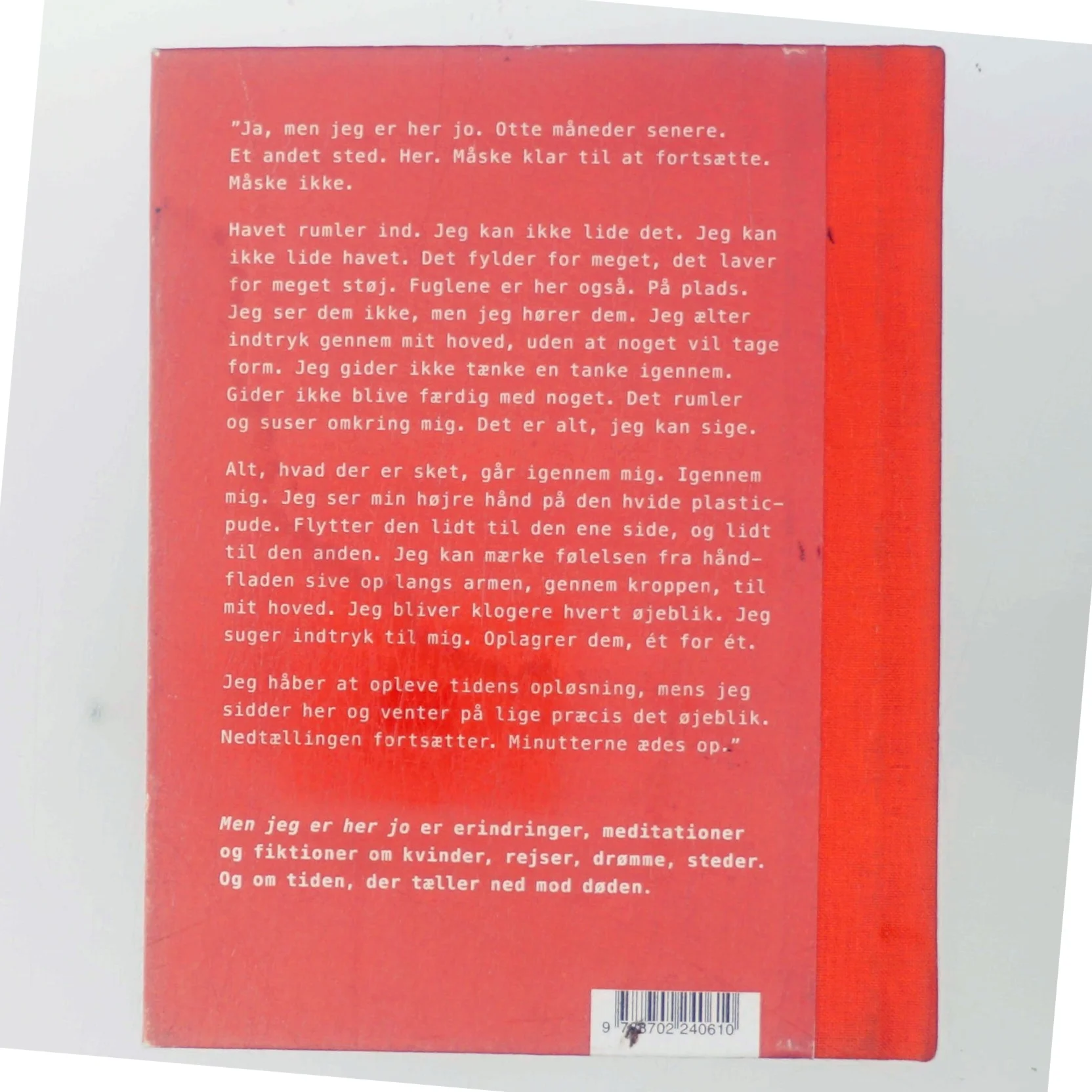 Men jeg er her jo af Jørgen Leth (Bog)